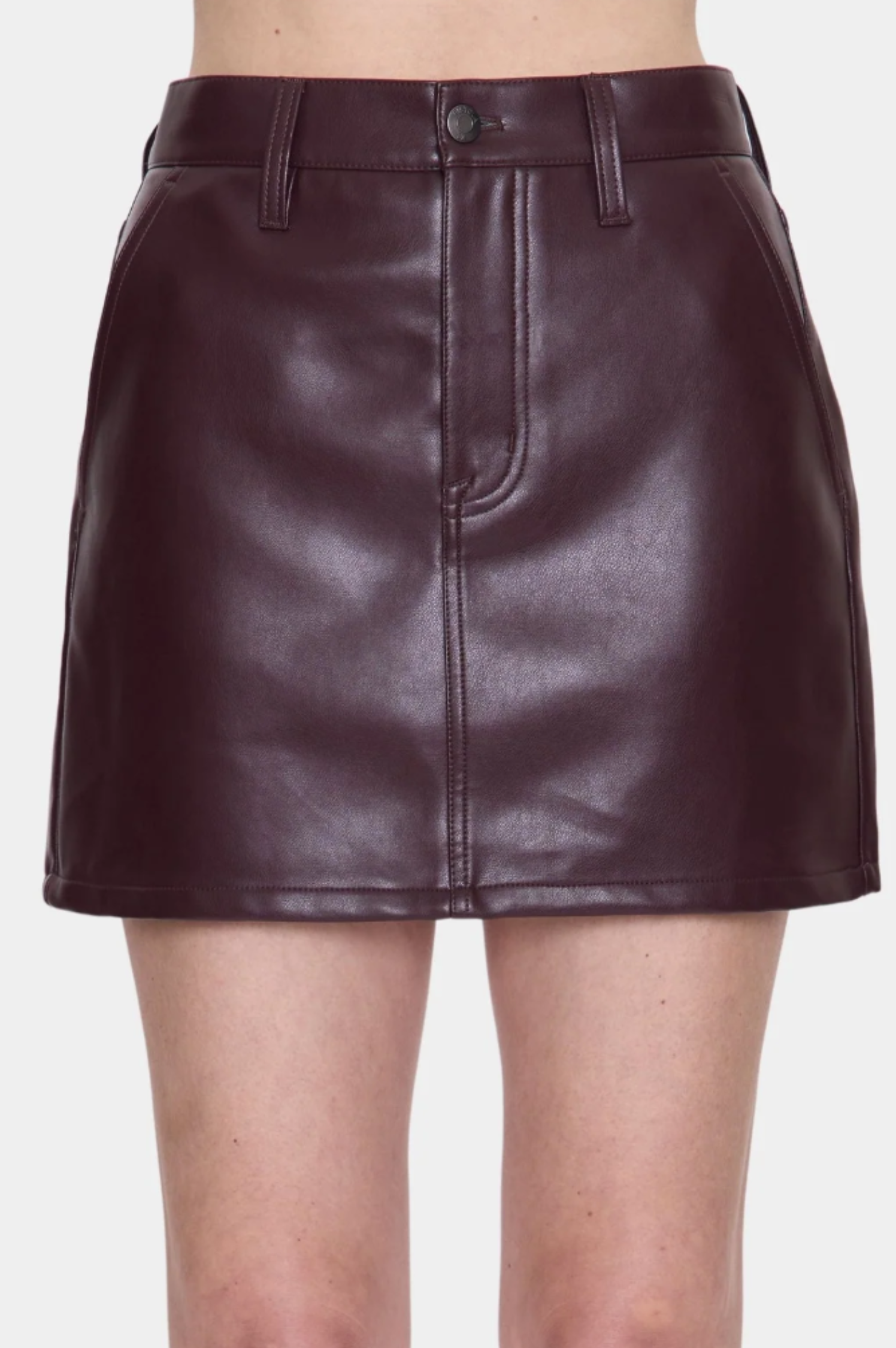 Abi Leather Mini Skirt