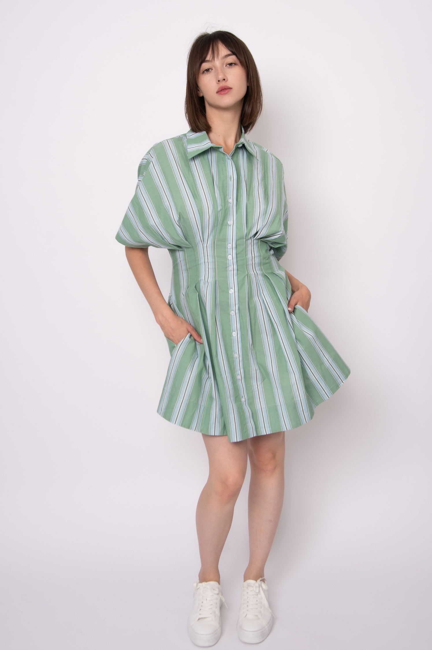 Lorine Stripe Mini Dress