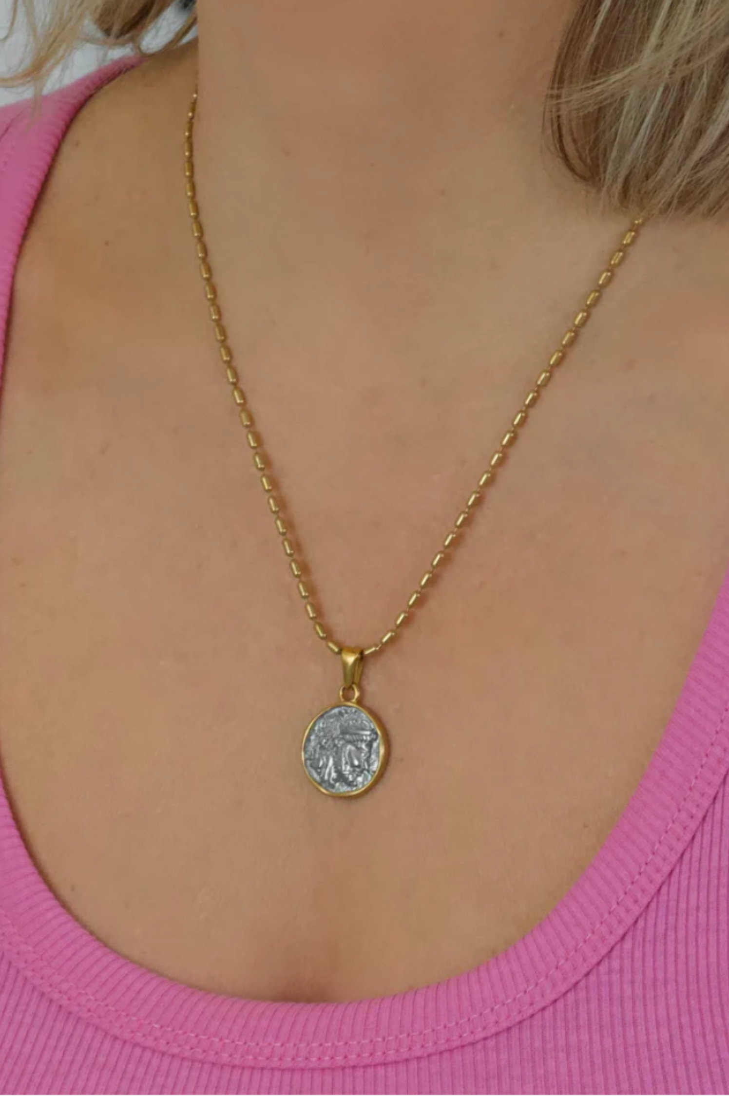 In Charge Coin Necklace
