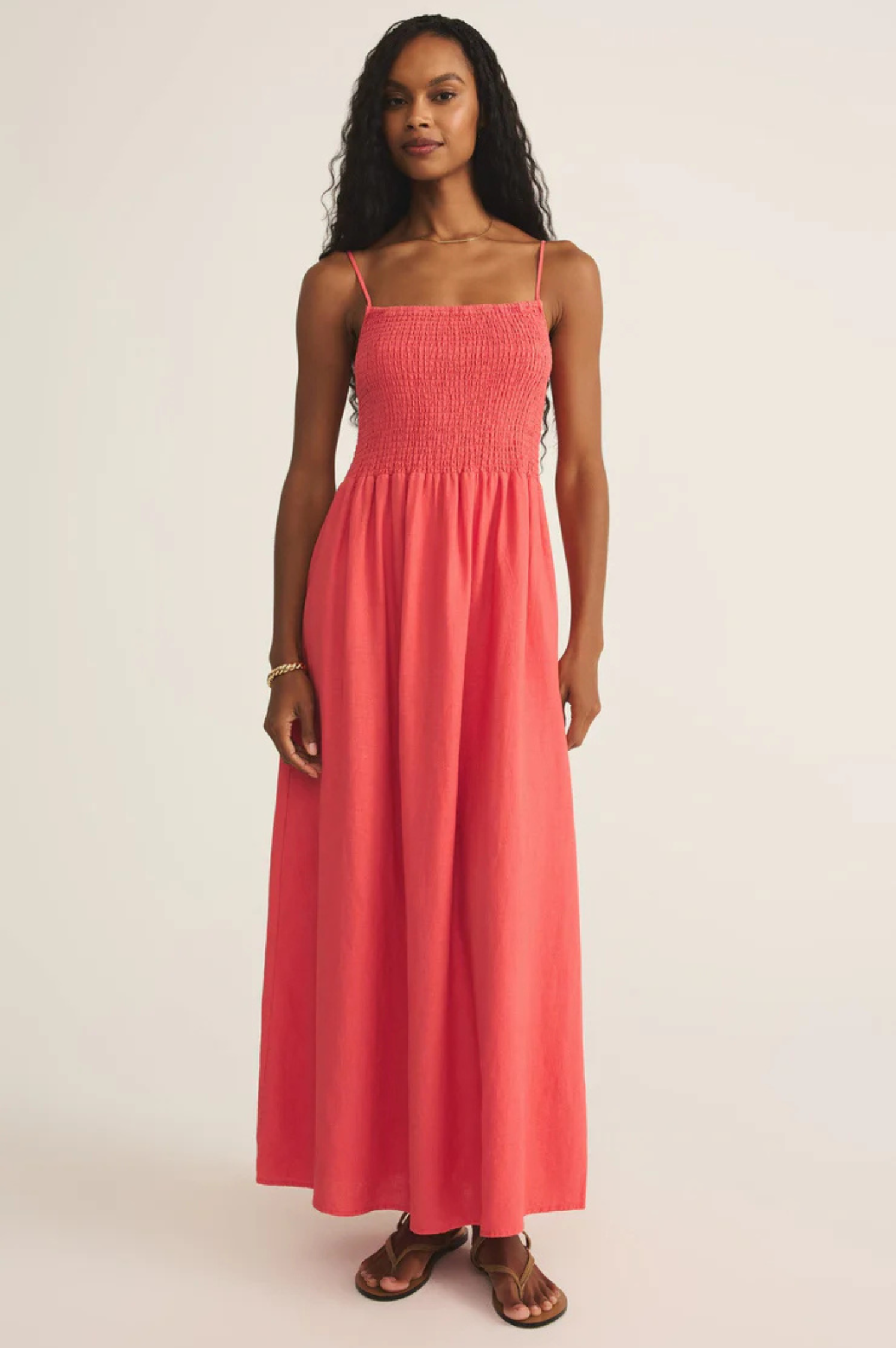 Bayside Linen Maxi Dress