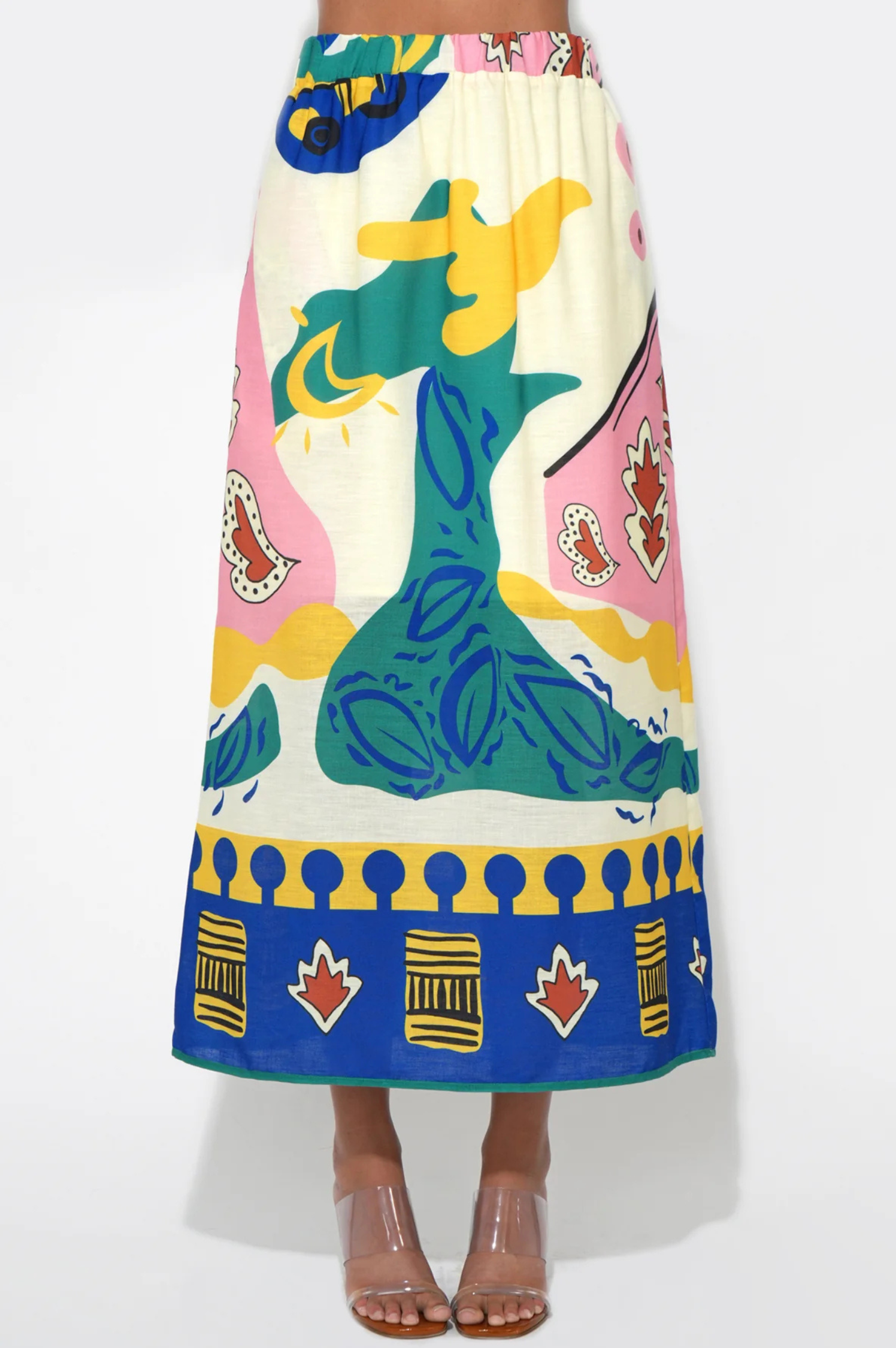 Annie Pull On Printed Skirt