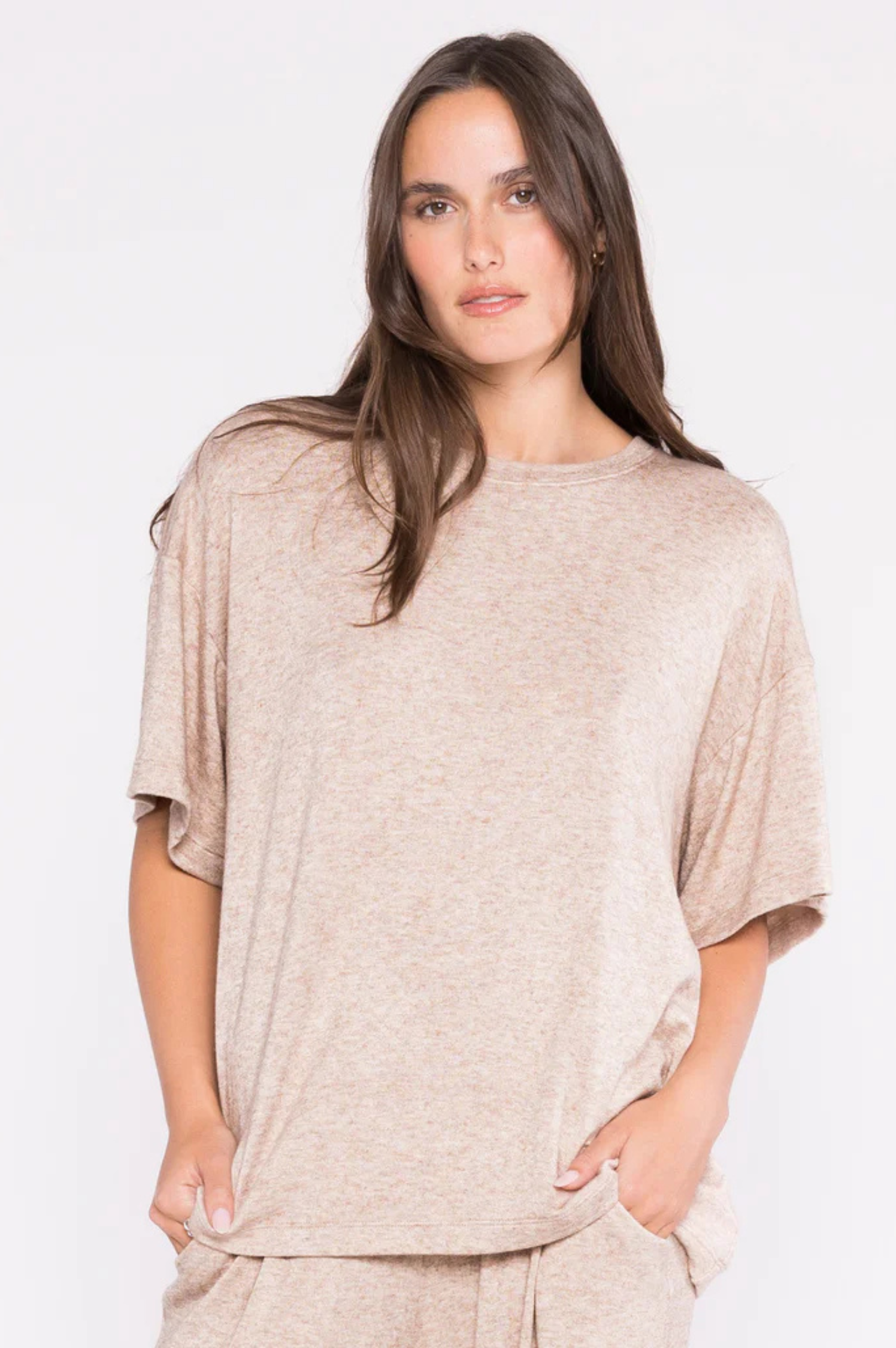 Sweater Knit Big Shirt