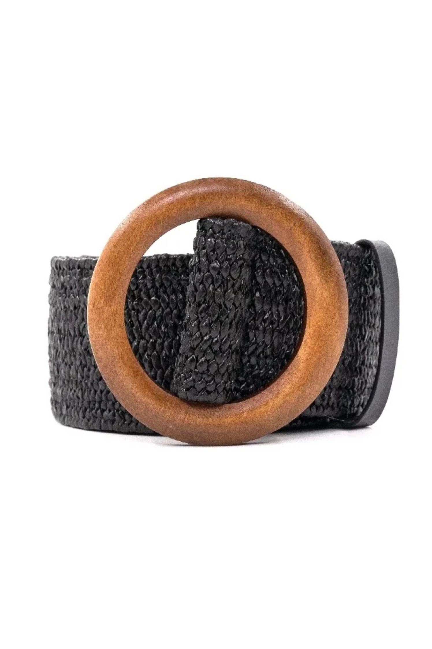 Elise Wood Buckle Belt