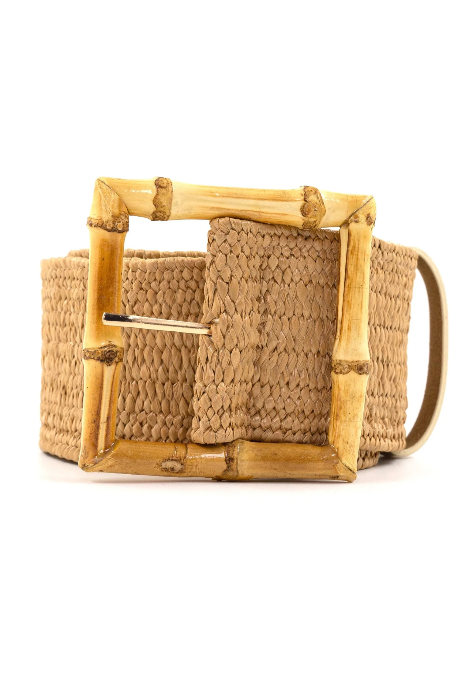 Regan Square Bamboo Buckle Belt