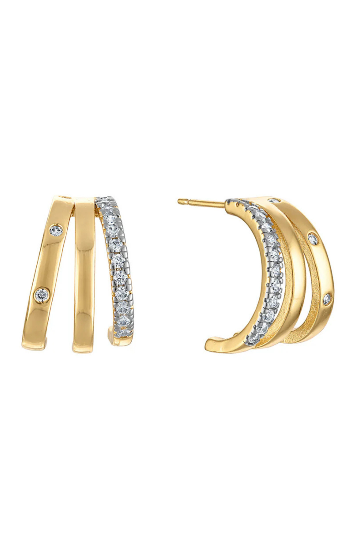 Teddy Triple Earring