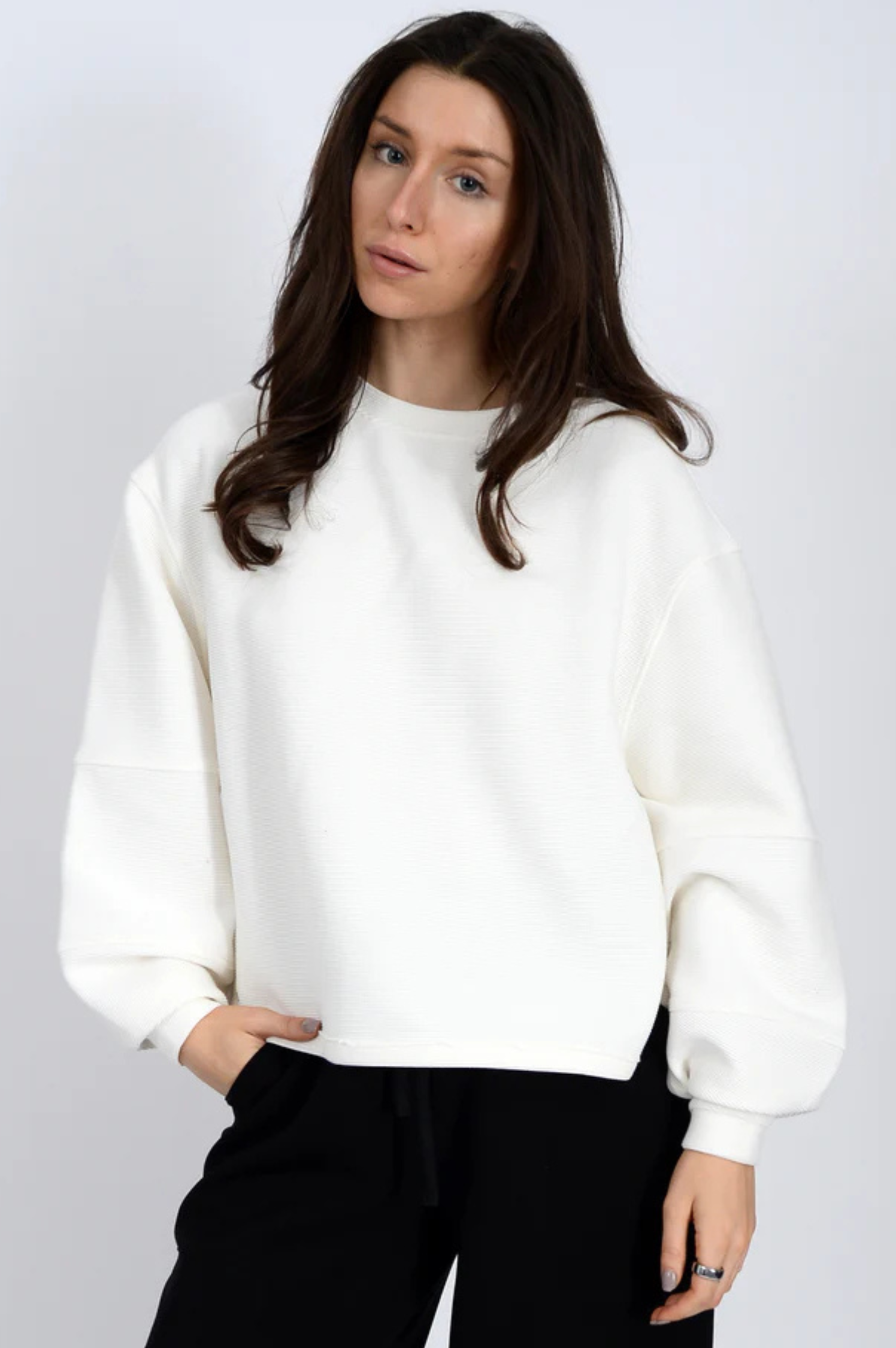 Lucina Ottoman Soft Knit Long Sleeve