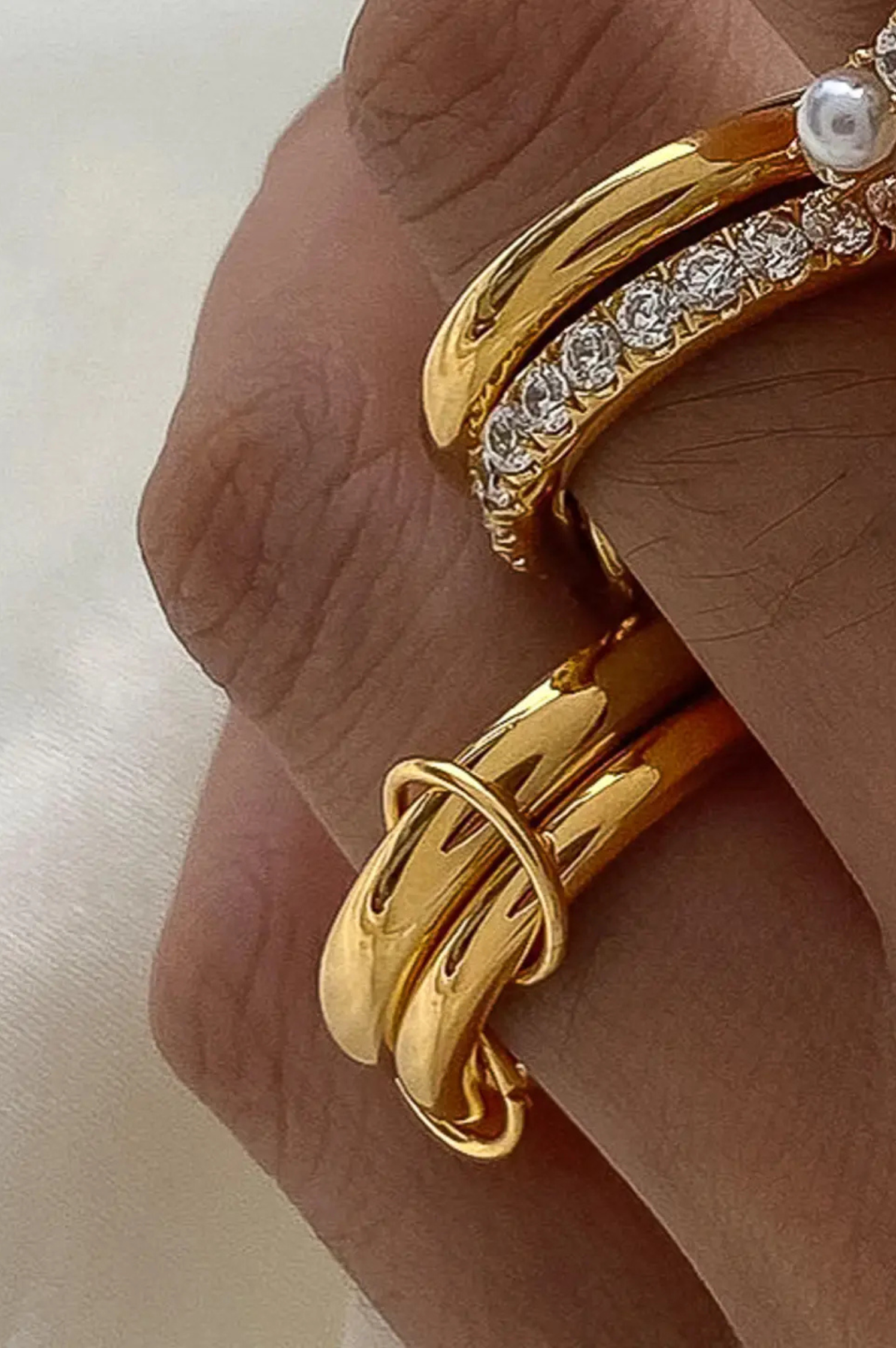 Gravité Double Stack Band Ring