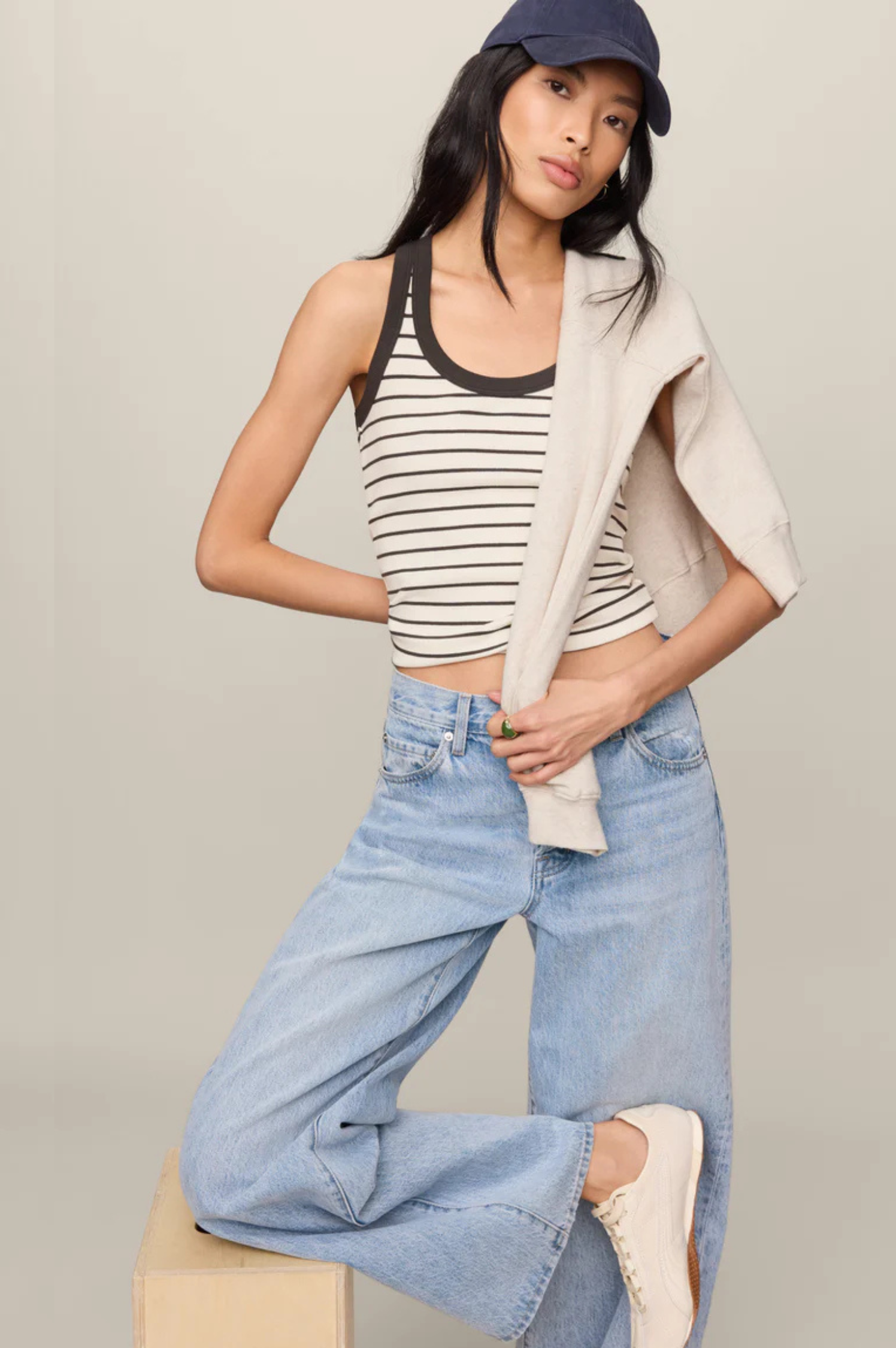 Rowe Striped Scoop Tank