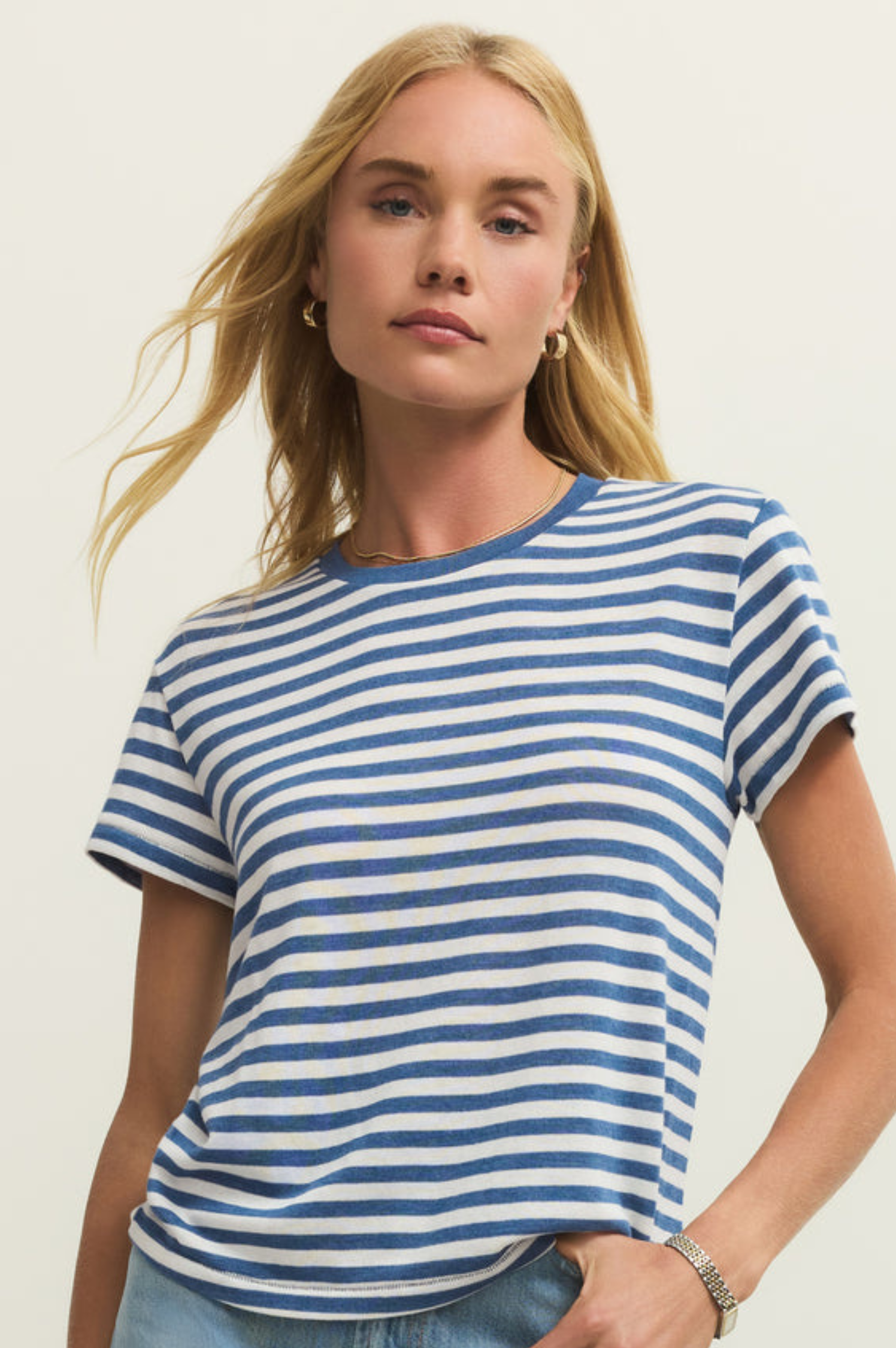 Tourist Airy Striped Tee