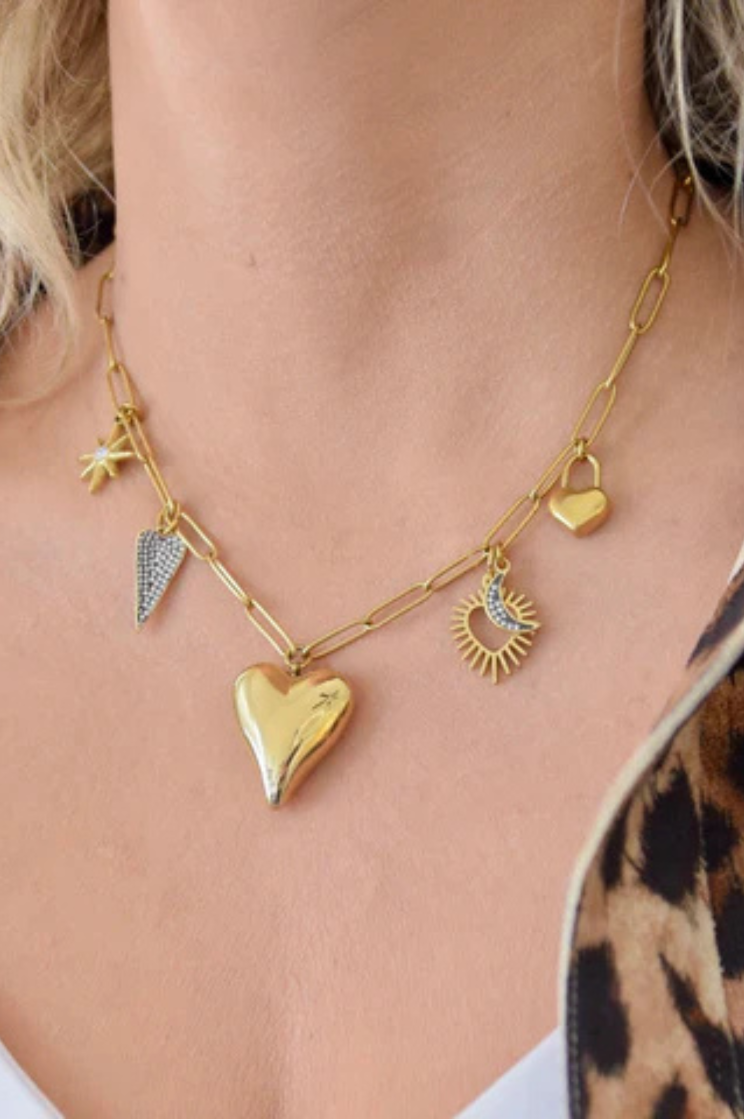 Moon And Back Necklace