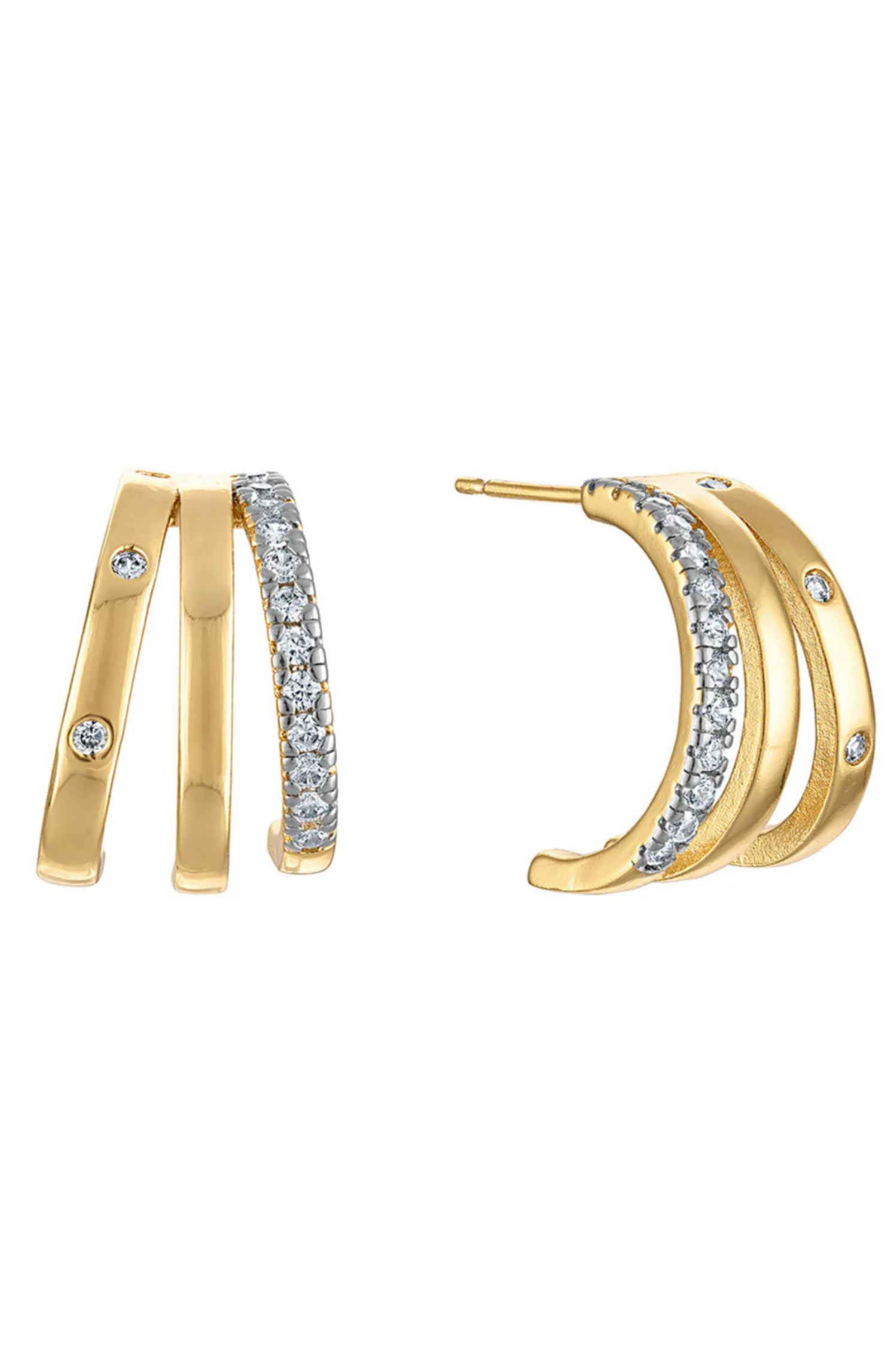 Teddy Triple Earring Large