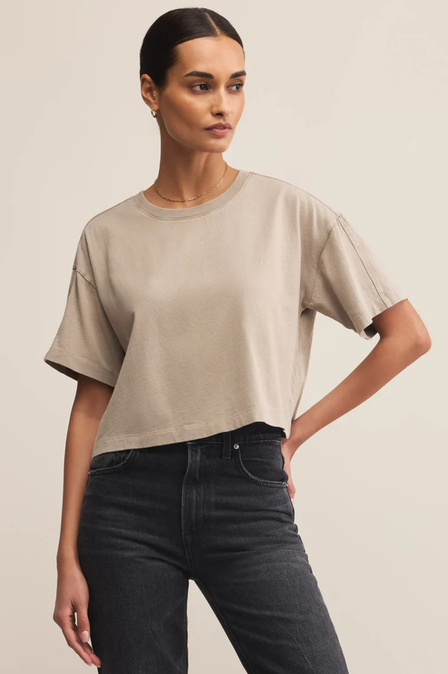 On The Go Cotton Jersey Tee