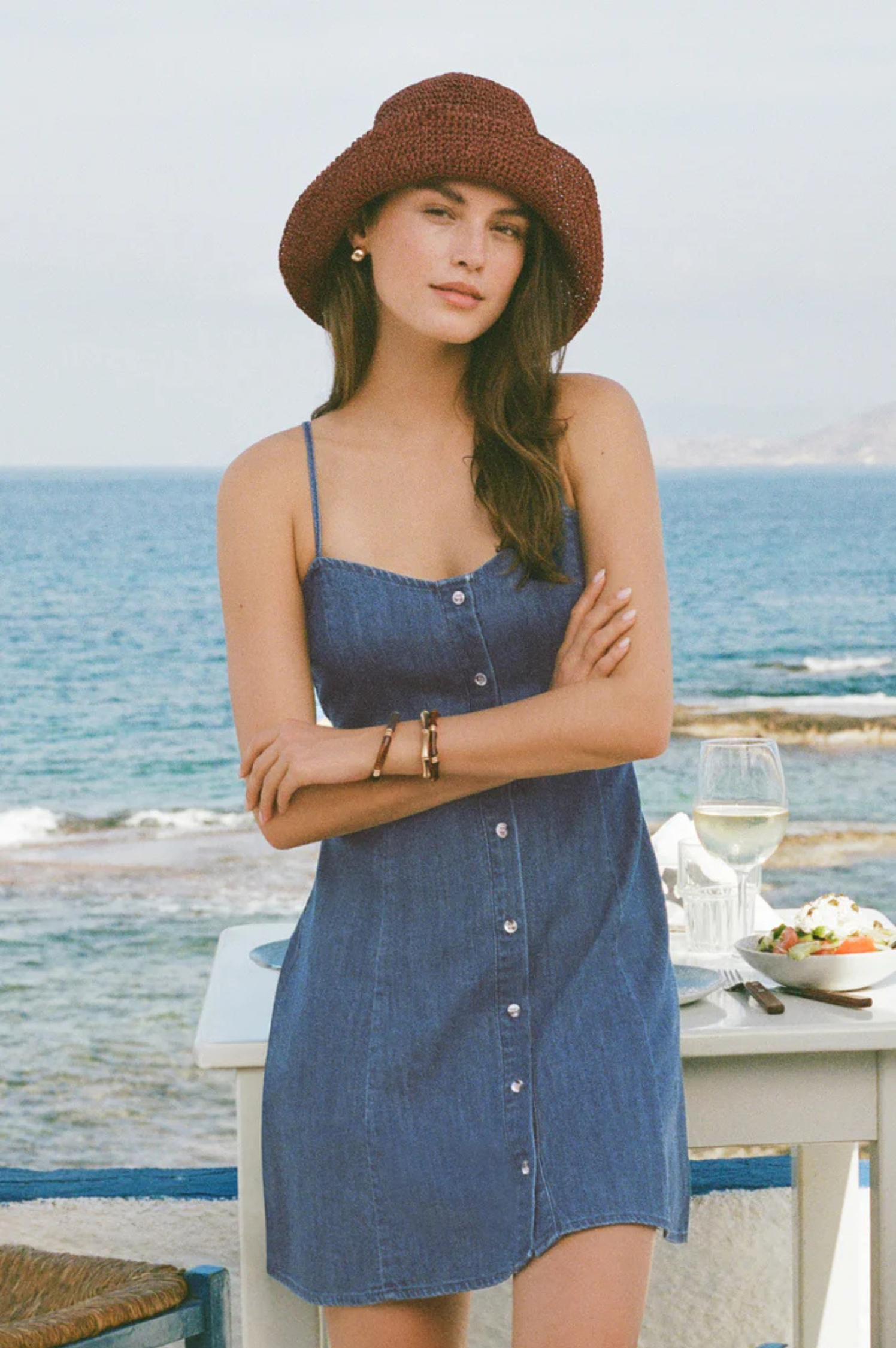 Angel Eyes Denim Mini Dress