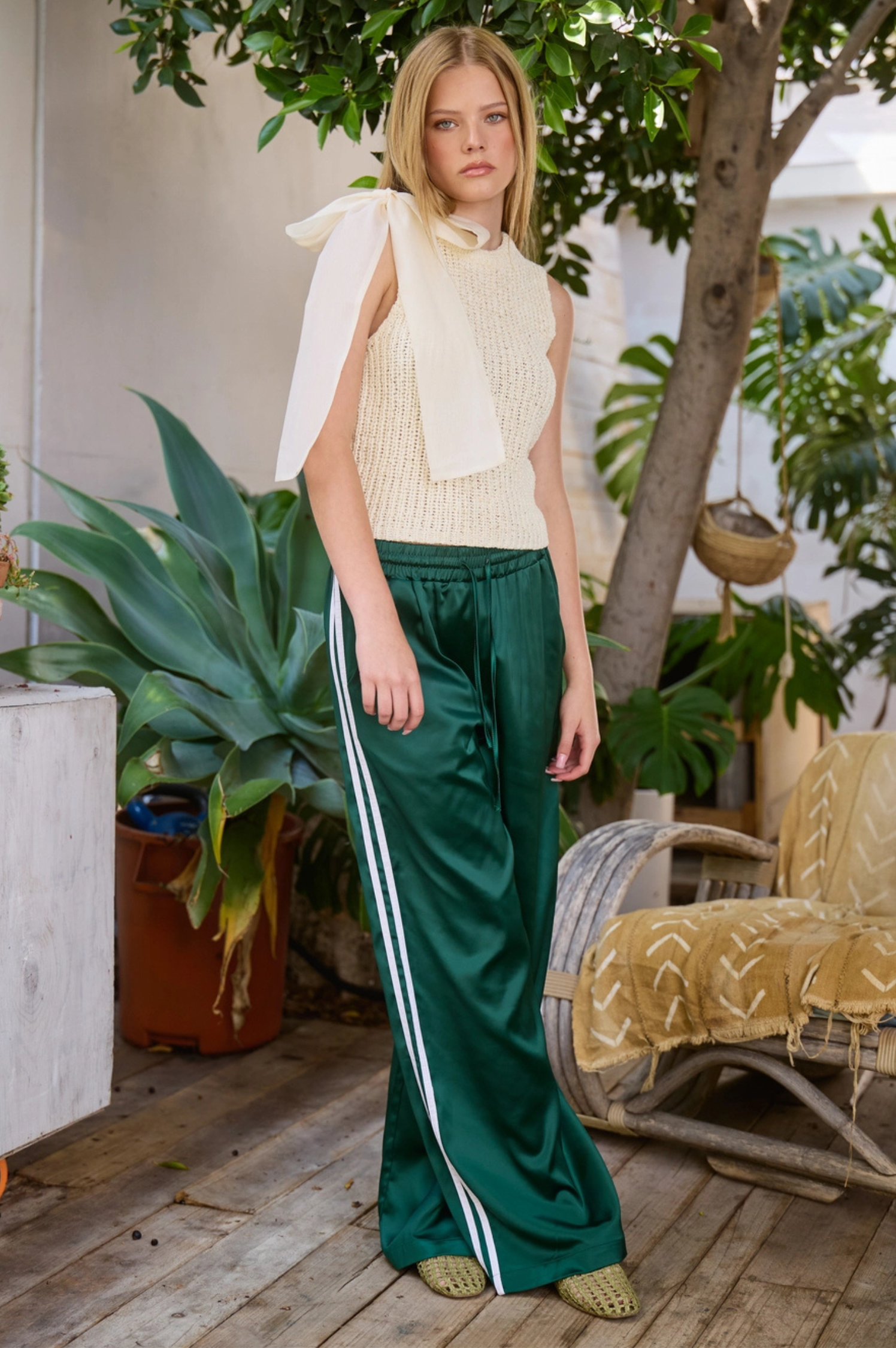 Kaia Satin Track Pant