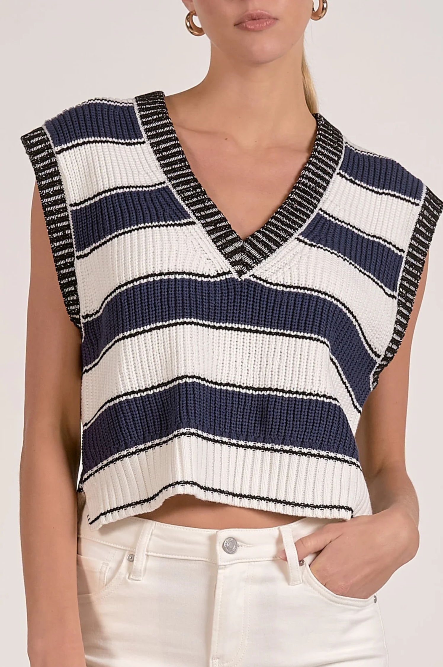 Slate Sleeveless Sweater