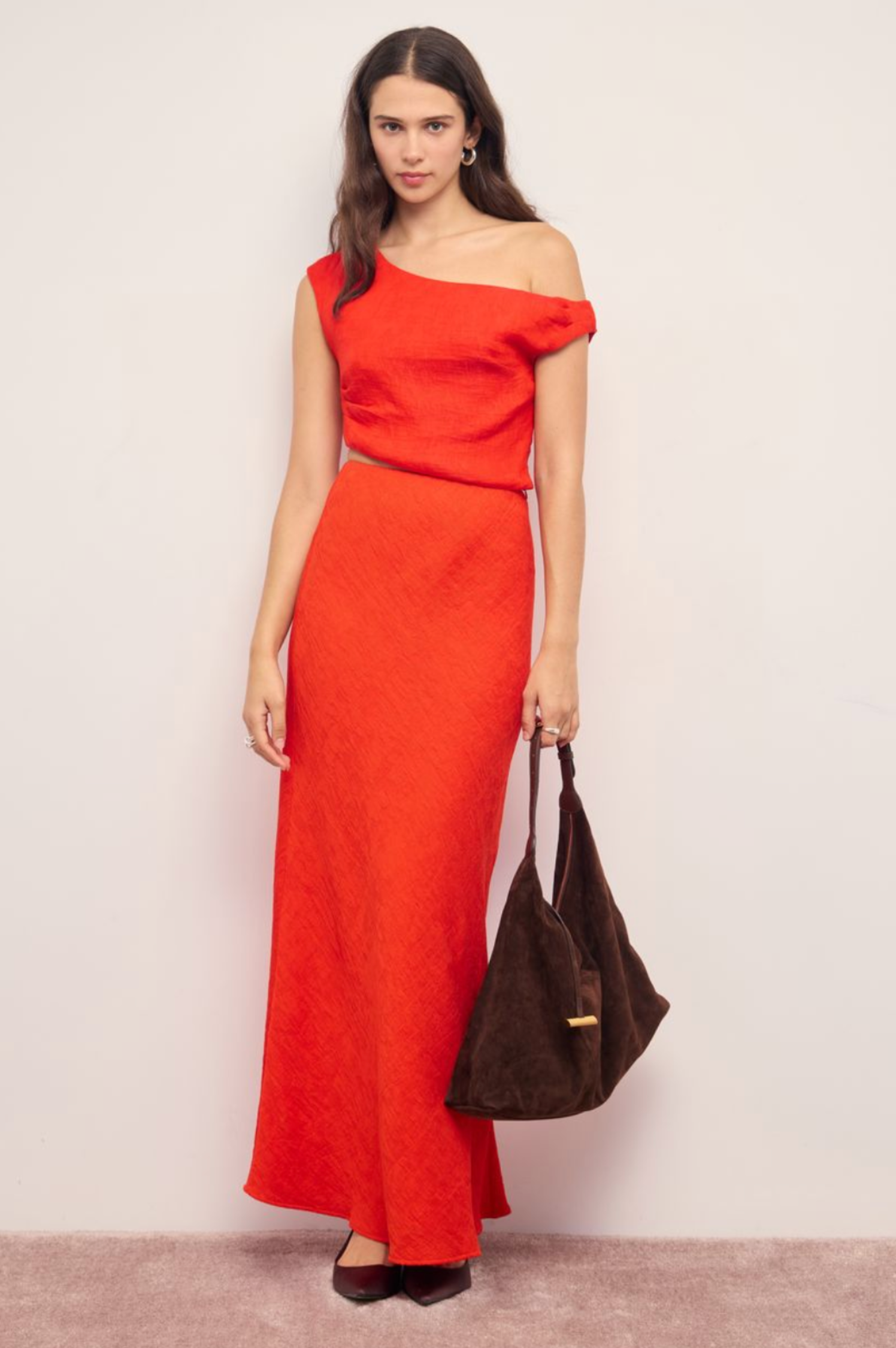 Selma Textured Asymmetrical Top