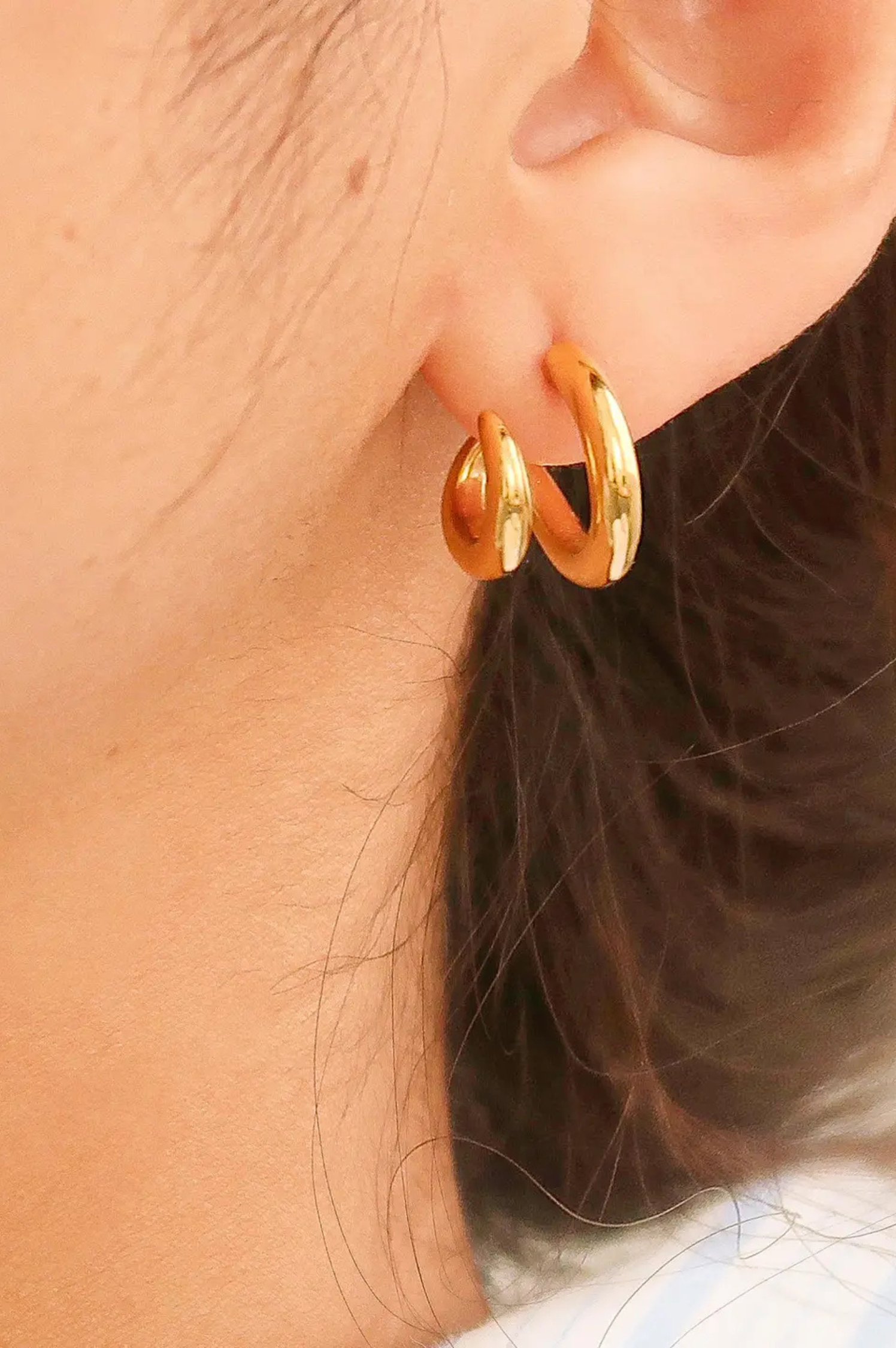 Maddison Double Hoop Earring