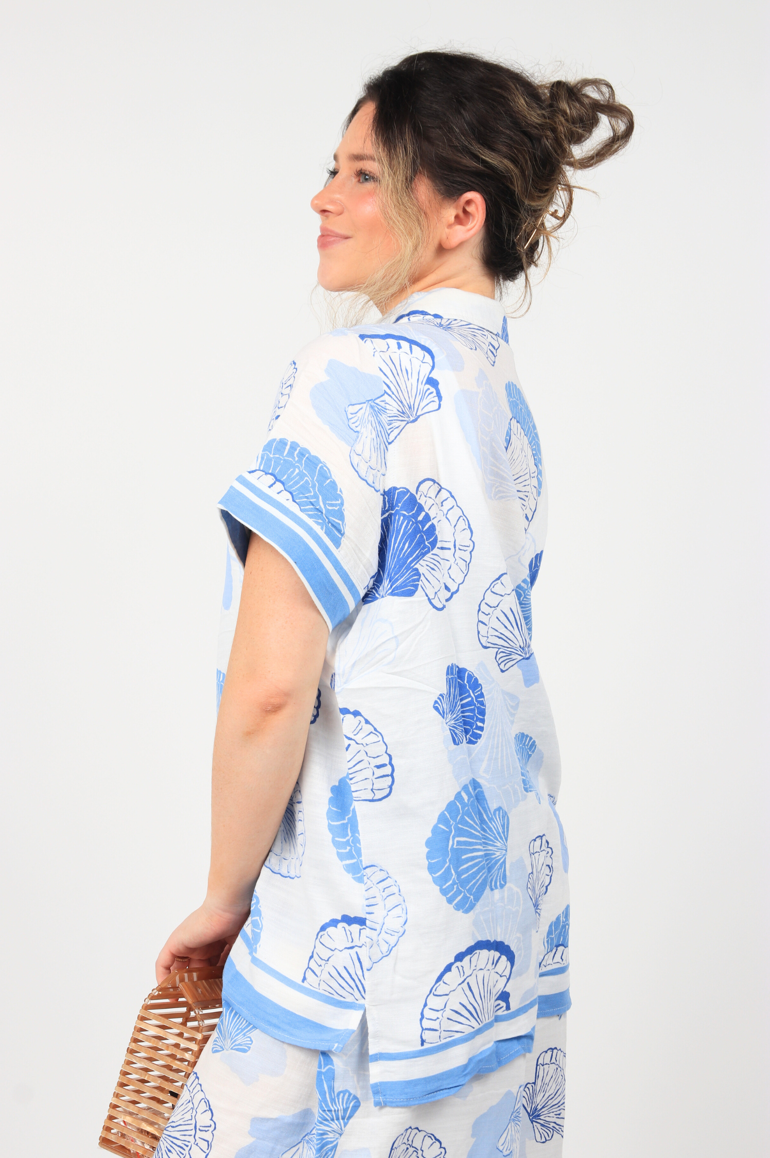 Jordan Shell Print Button Up Shirt