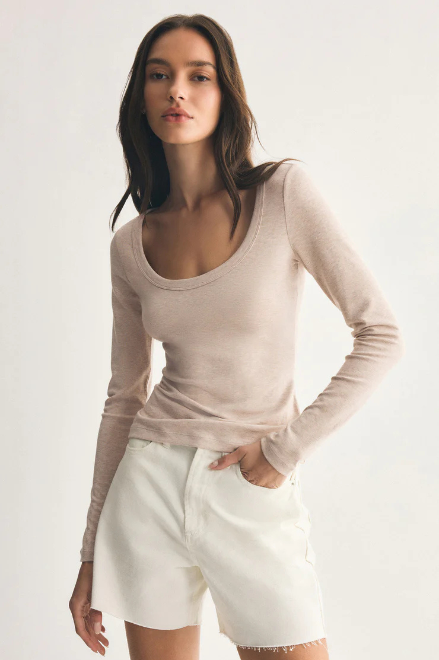 Second Skin Scoop Neck Top