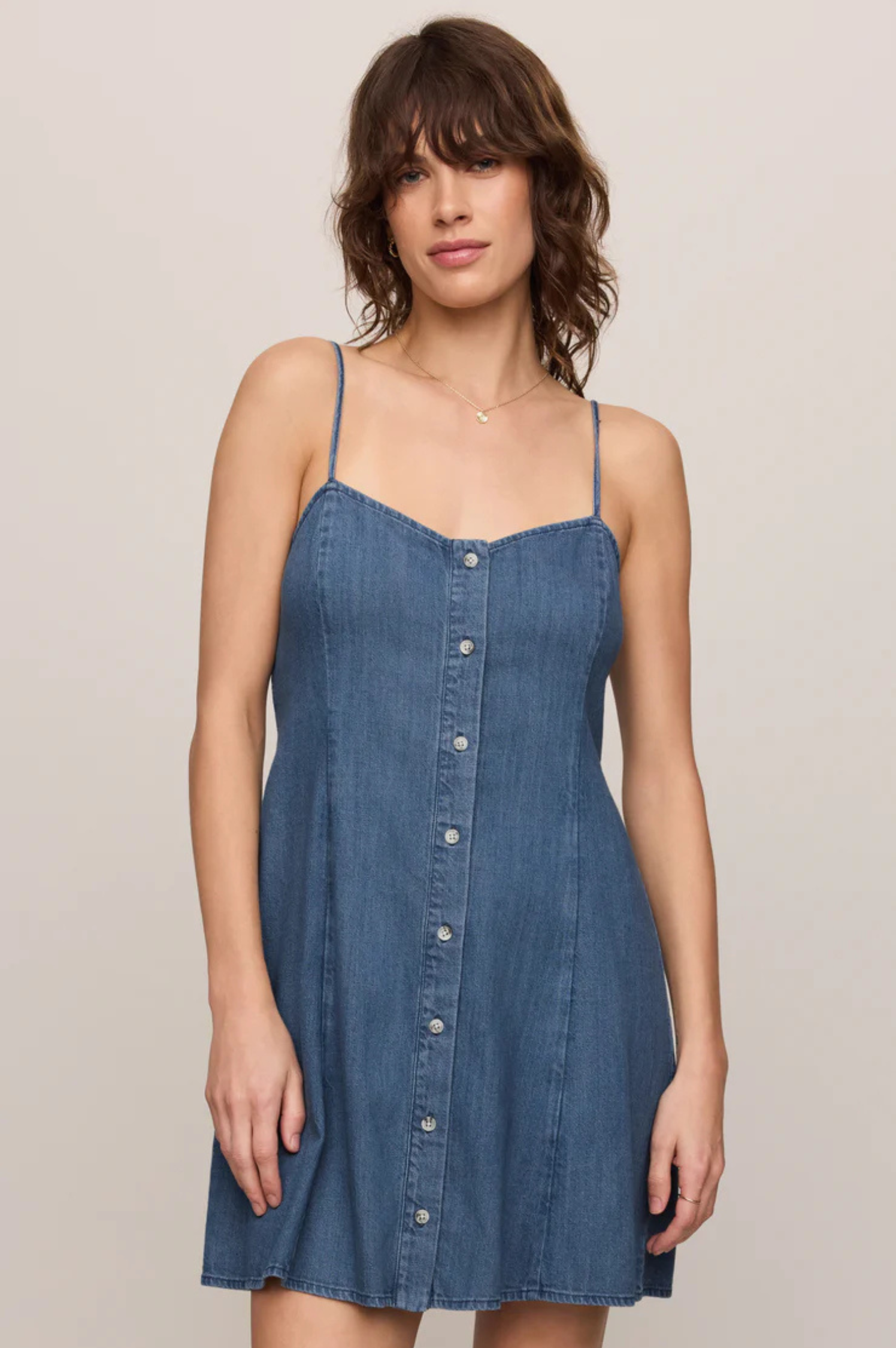 Angel Eyes Denim Mini Dress