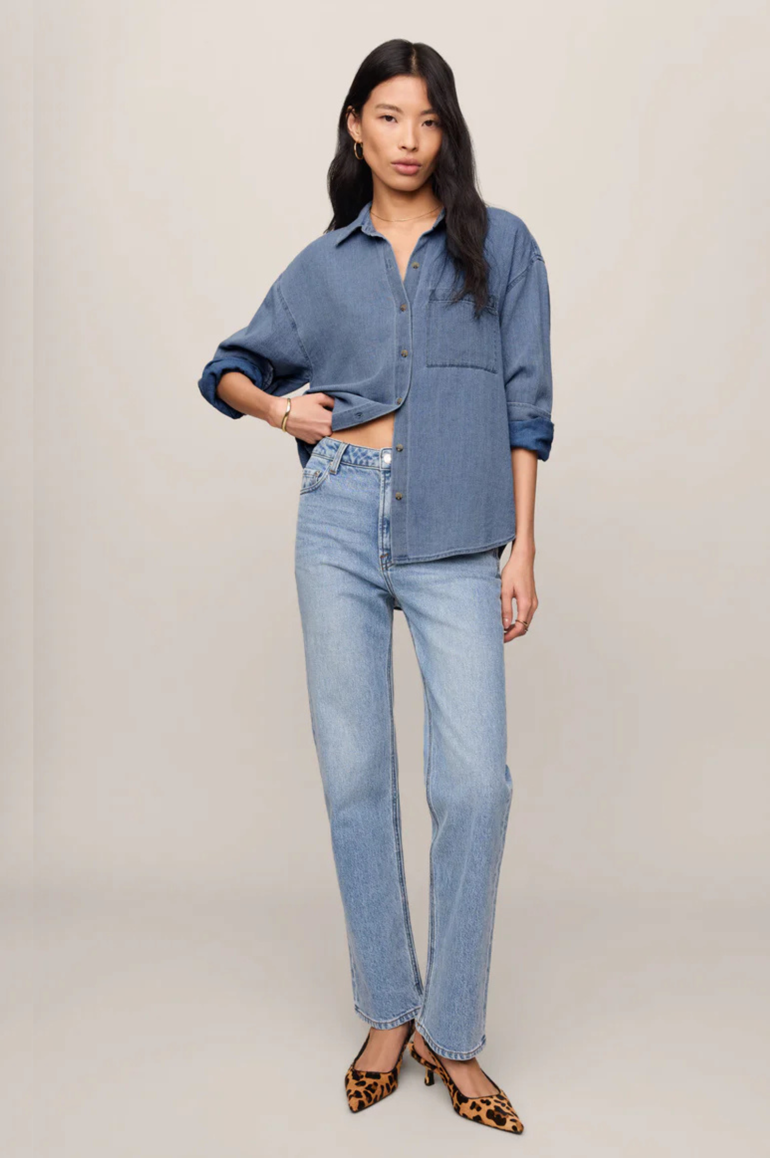 The Perfect Twill Button Up