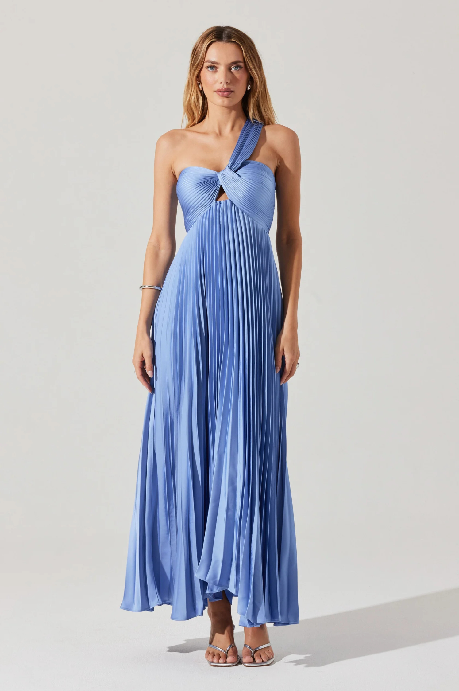 Rasya Pleated Maxi Dress