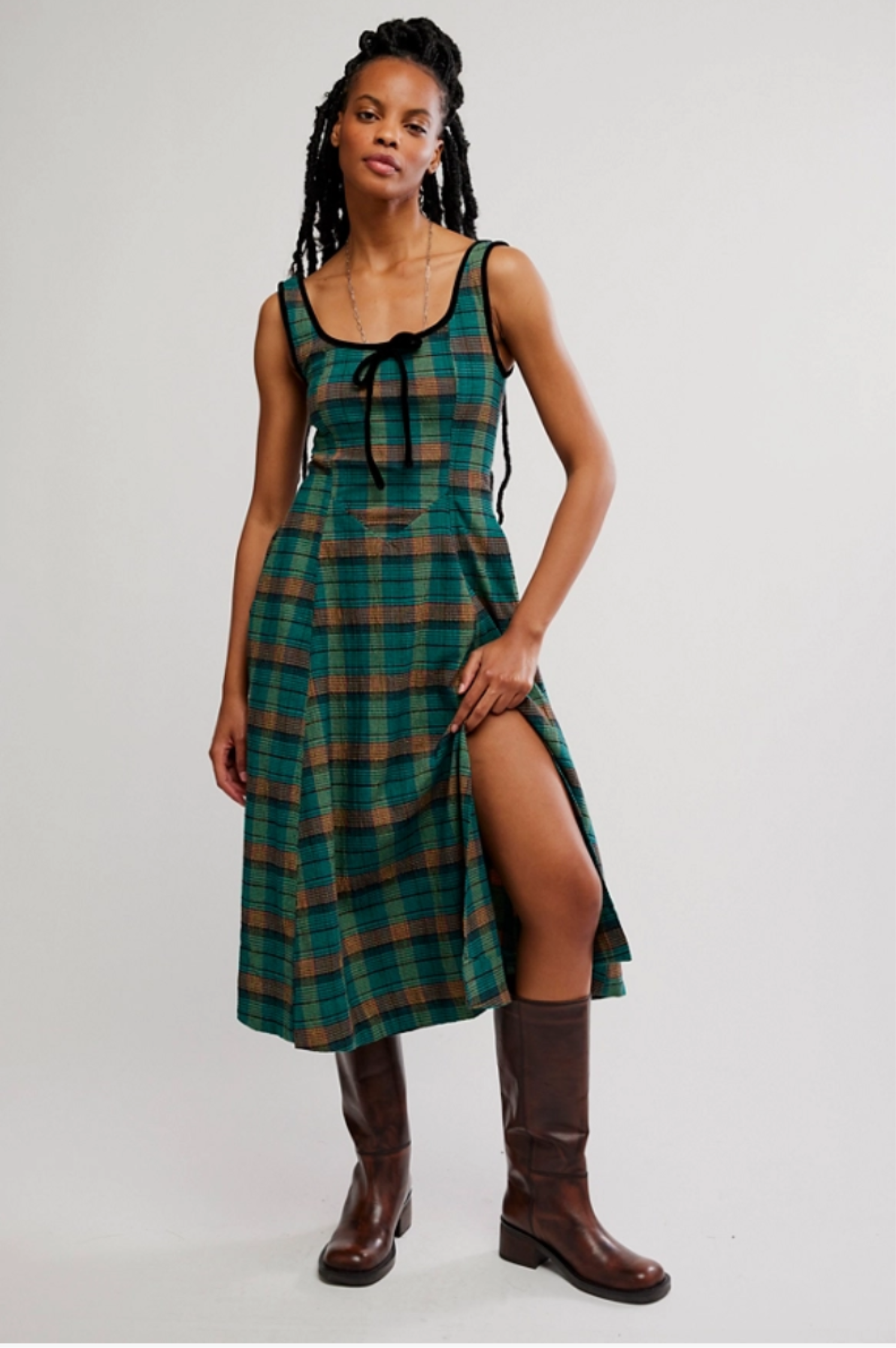 Freya Plaid Dress
