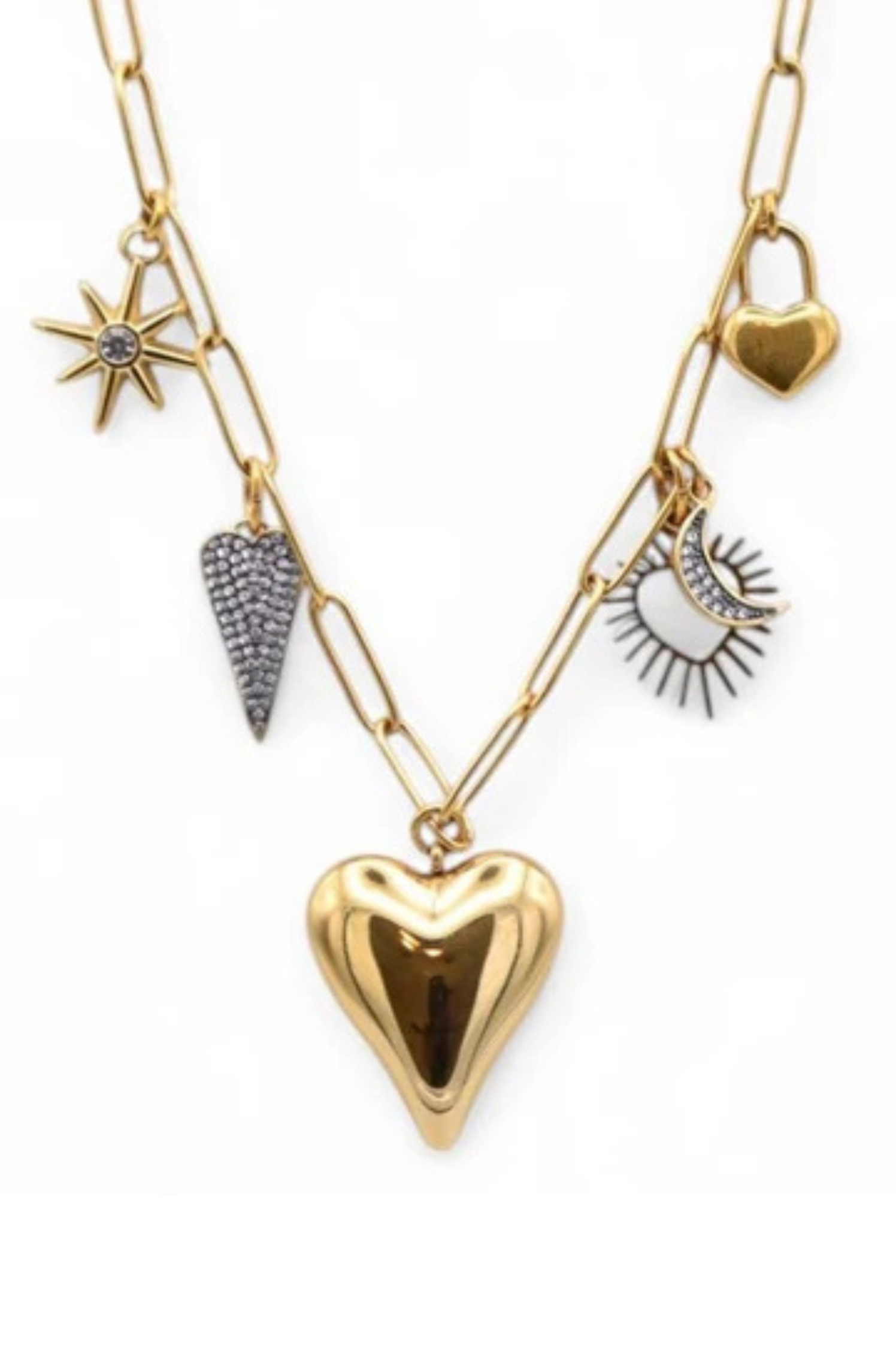 Moon And Back Necklace