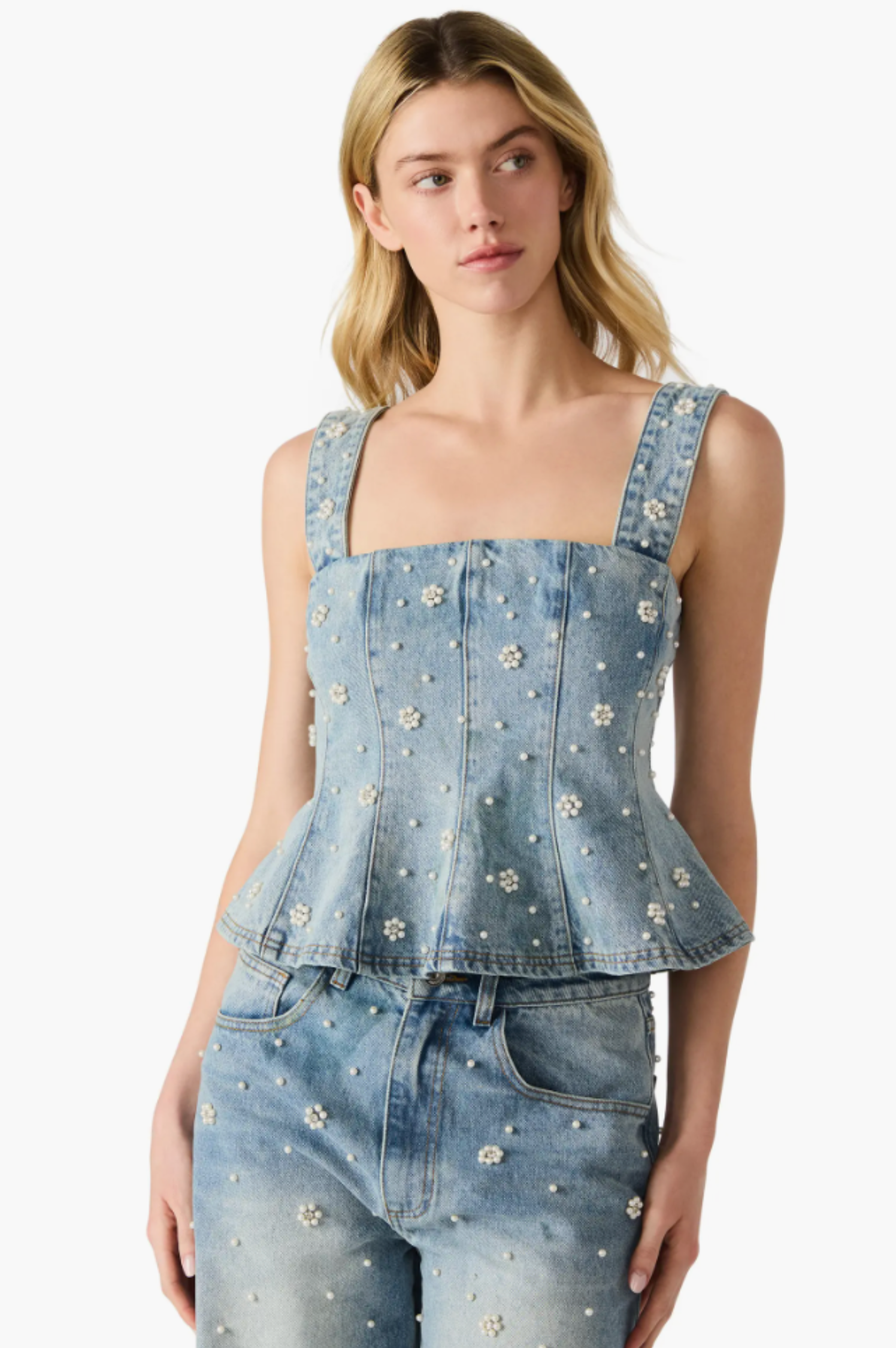 Penelopi Denim Top