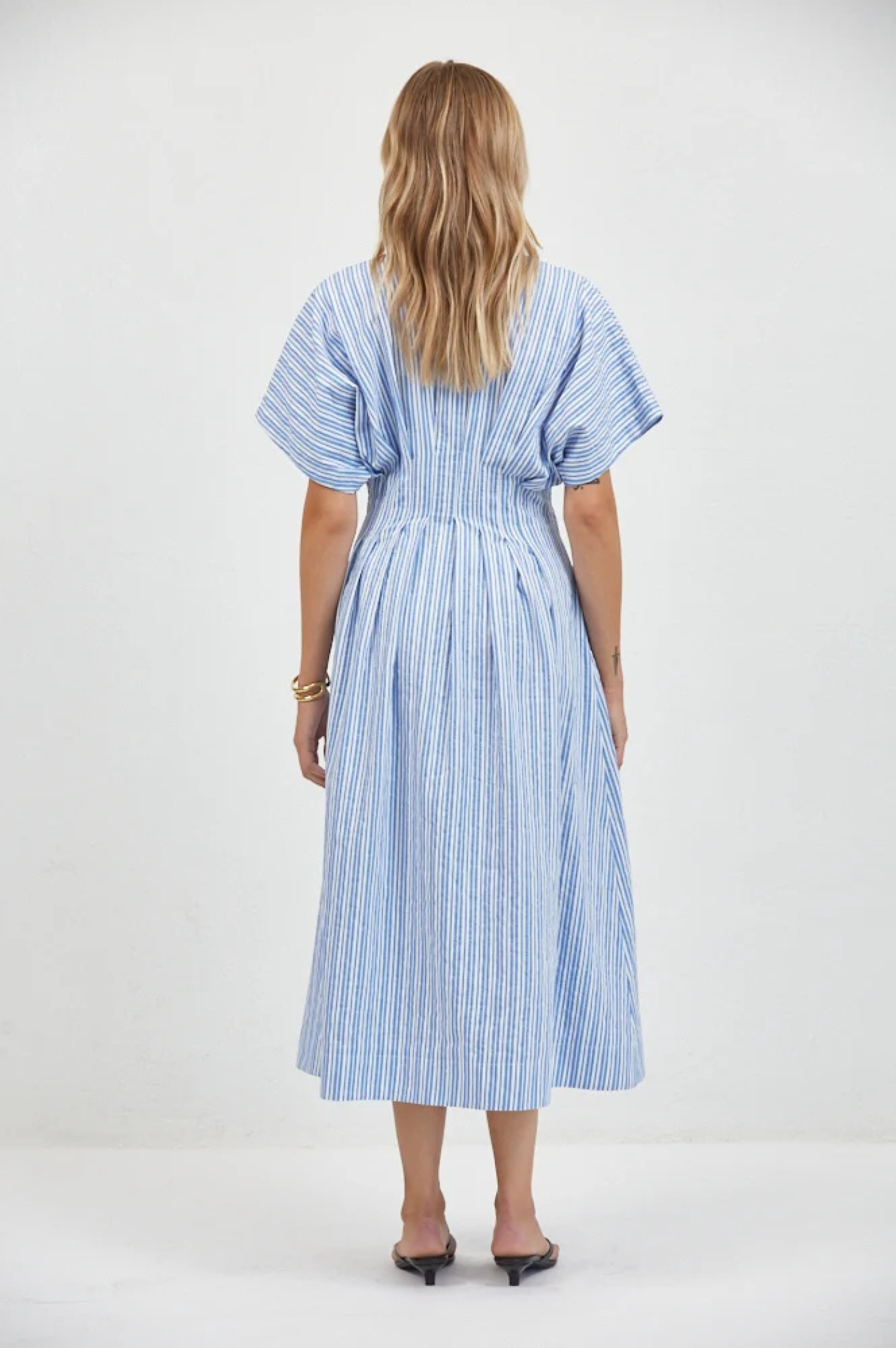 Aster Striped Shirtdress