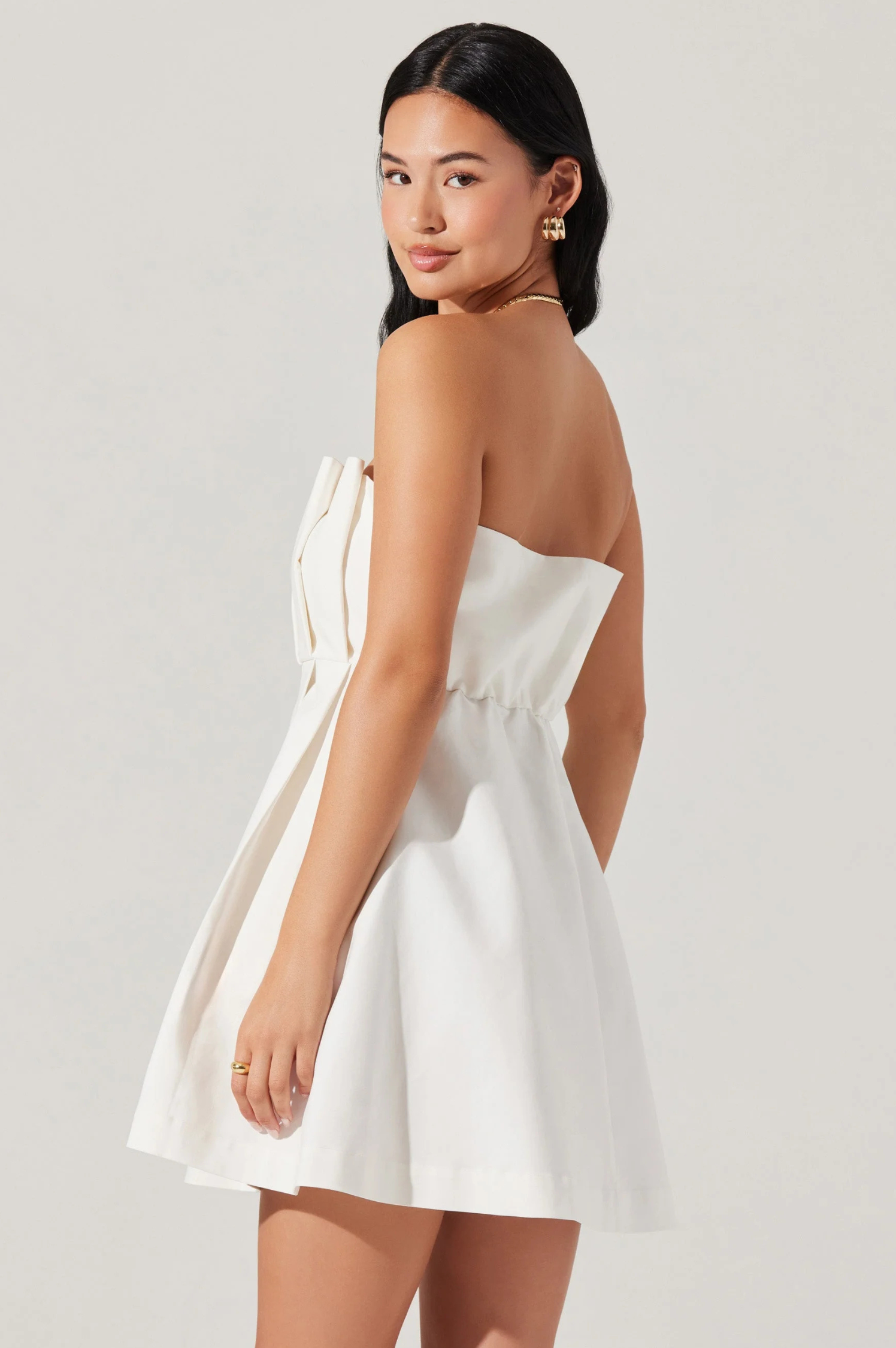 Clemira Pleated Mini Dress