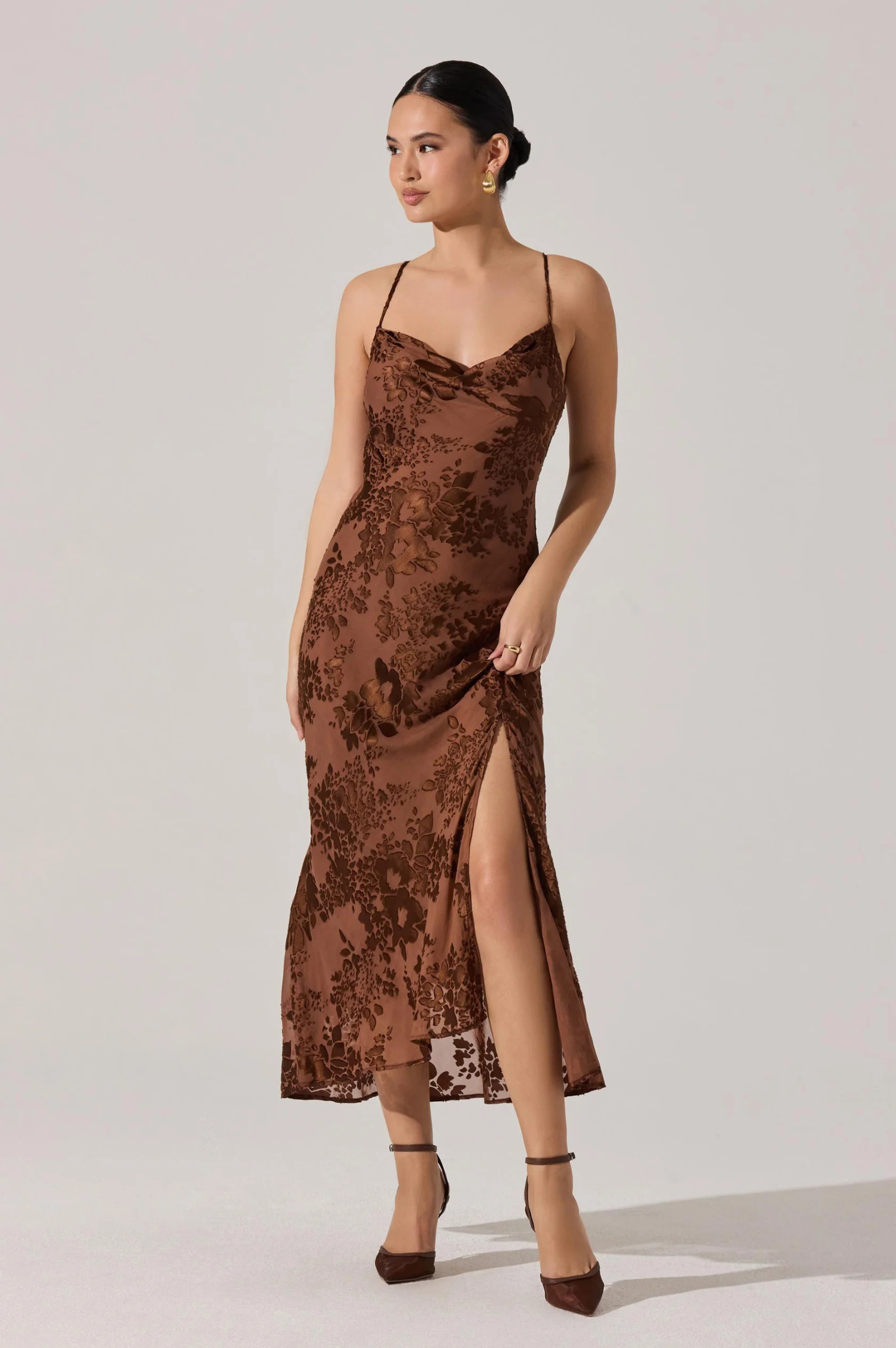 Gaia Burnout Midi Dress