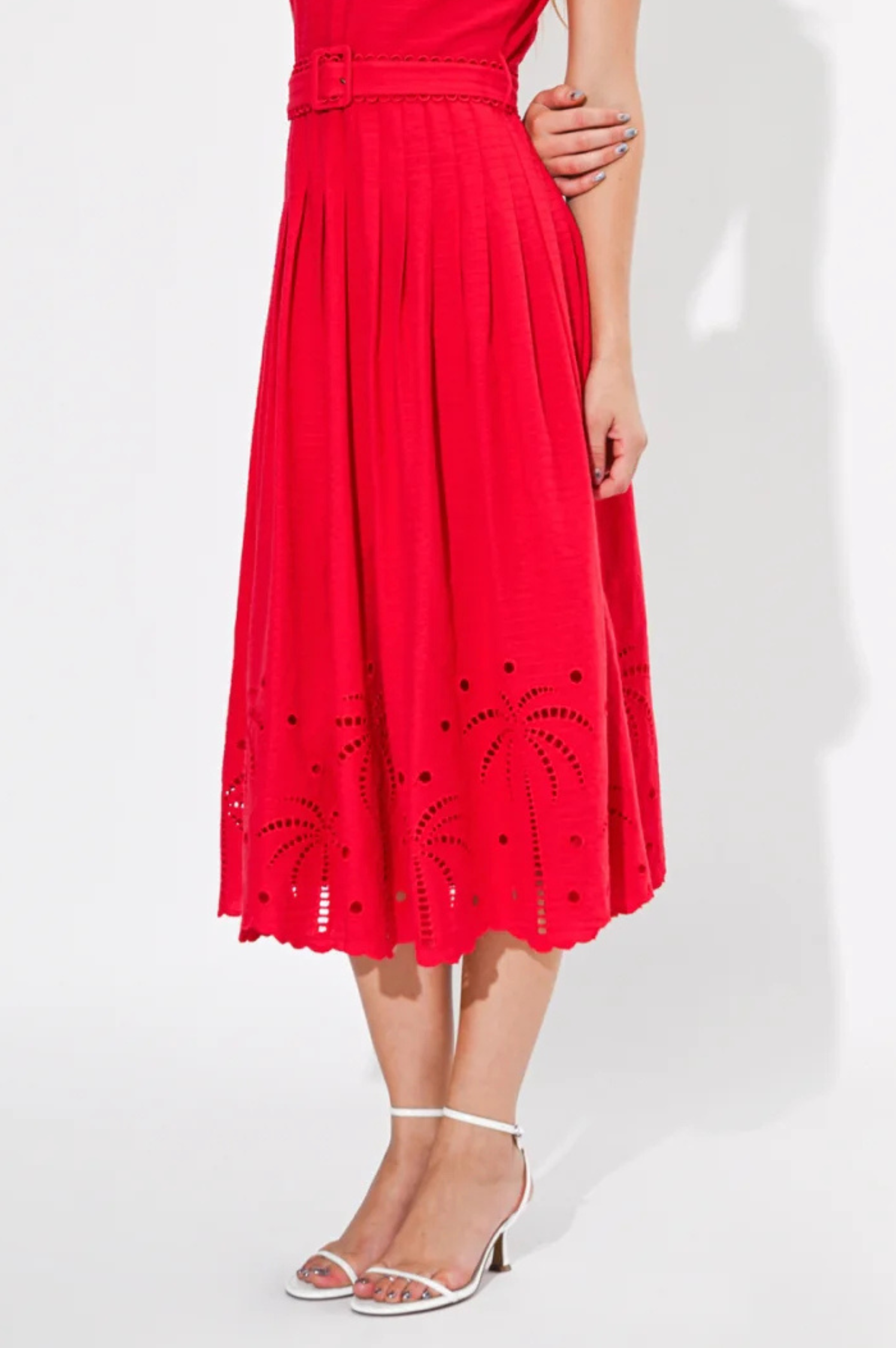 Neve Embroidered Midi Dress