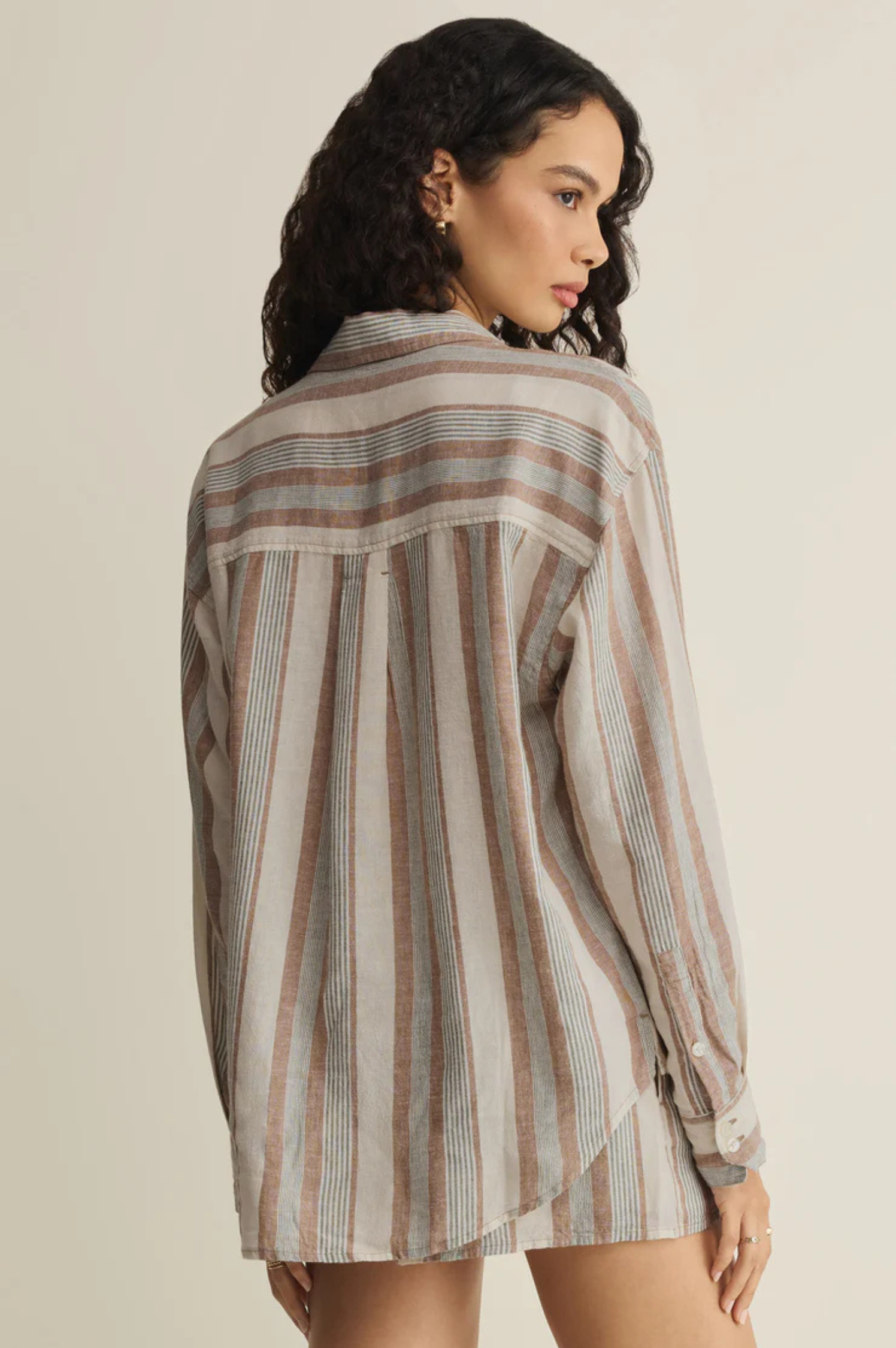 The Perfect Striped Linen Top