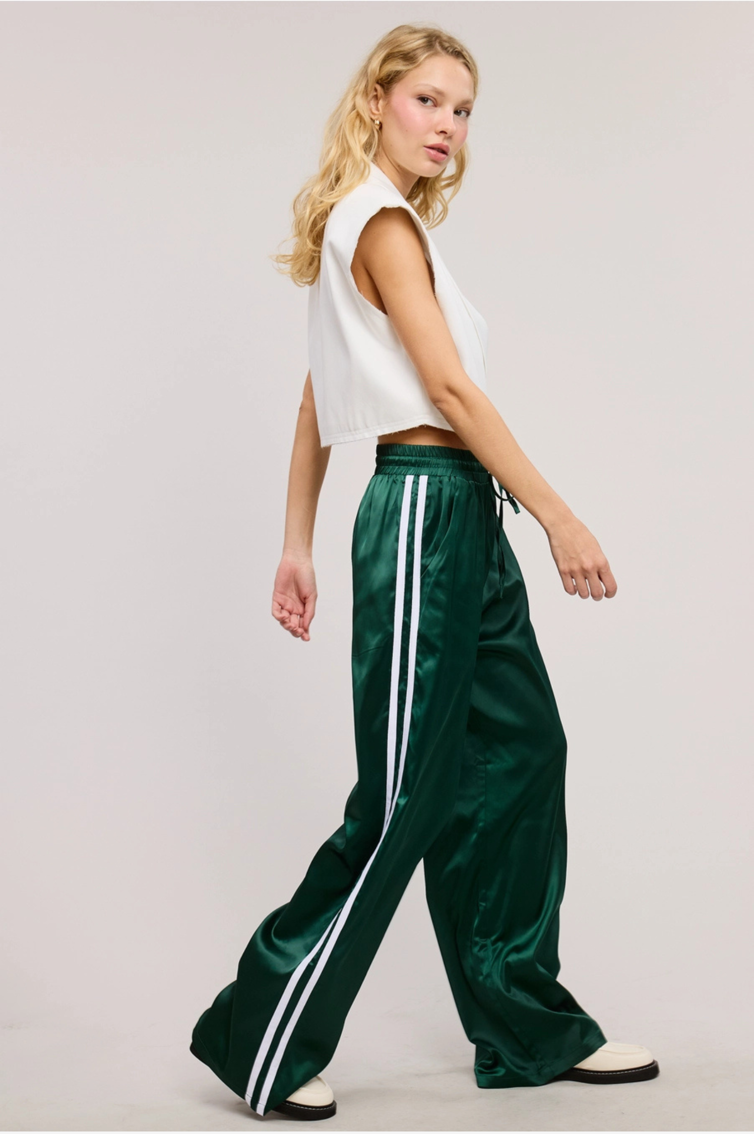 Kaia Satin Track Pant