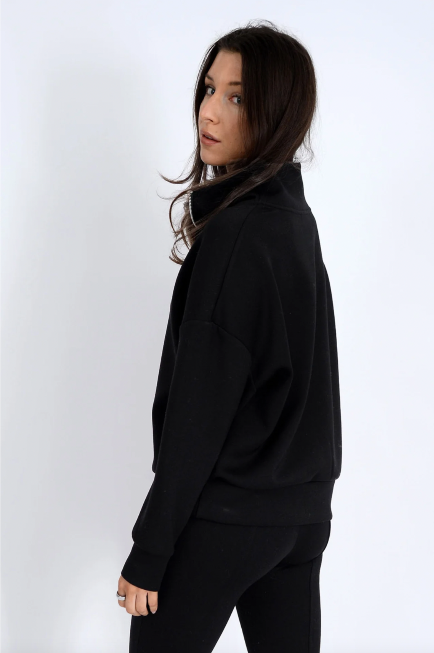 Seanni Soft Knit Long Sleeve Half Zip Pullover