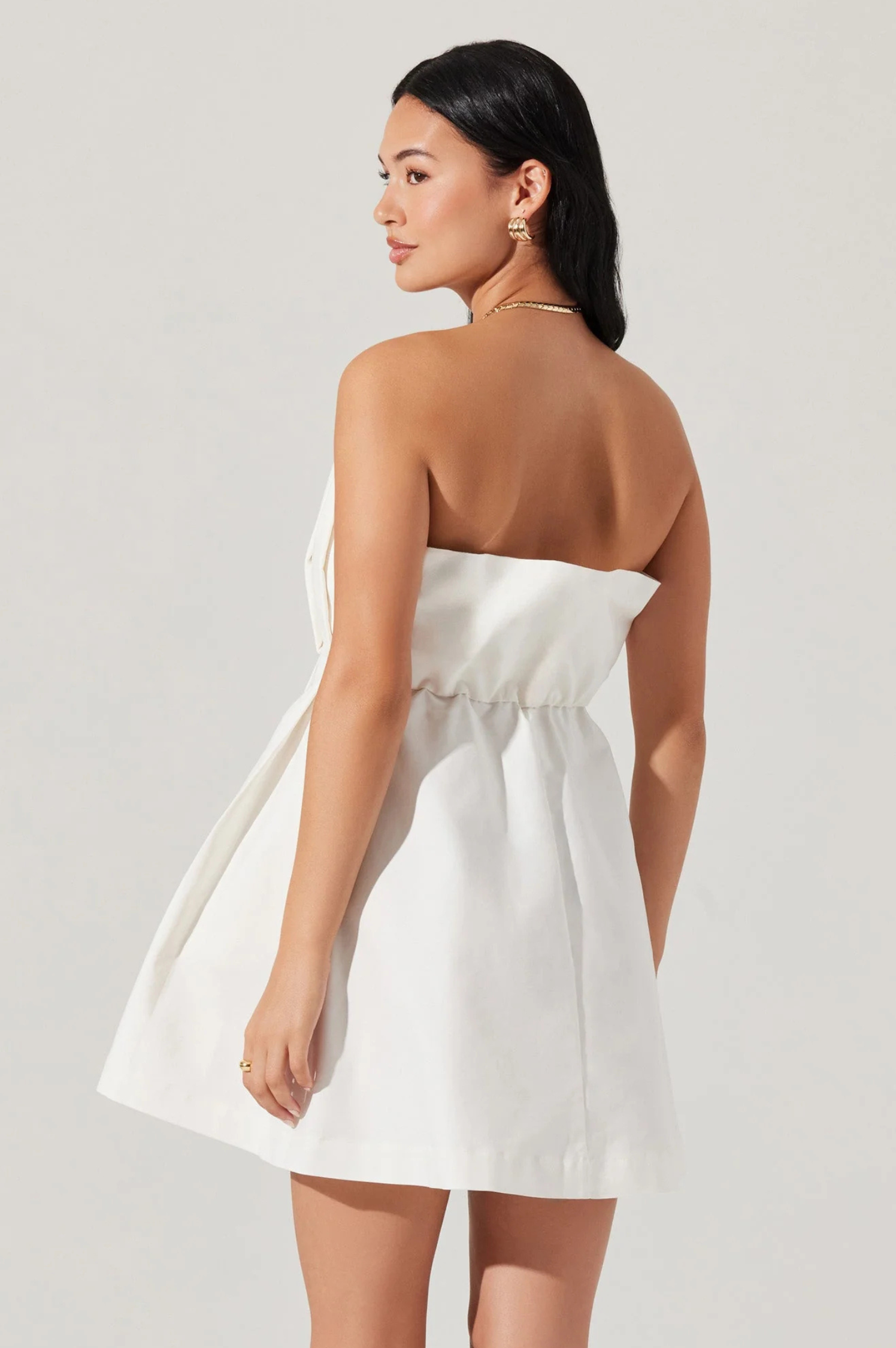 Clemira Pleated Mini Dress