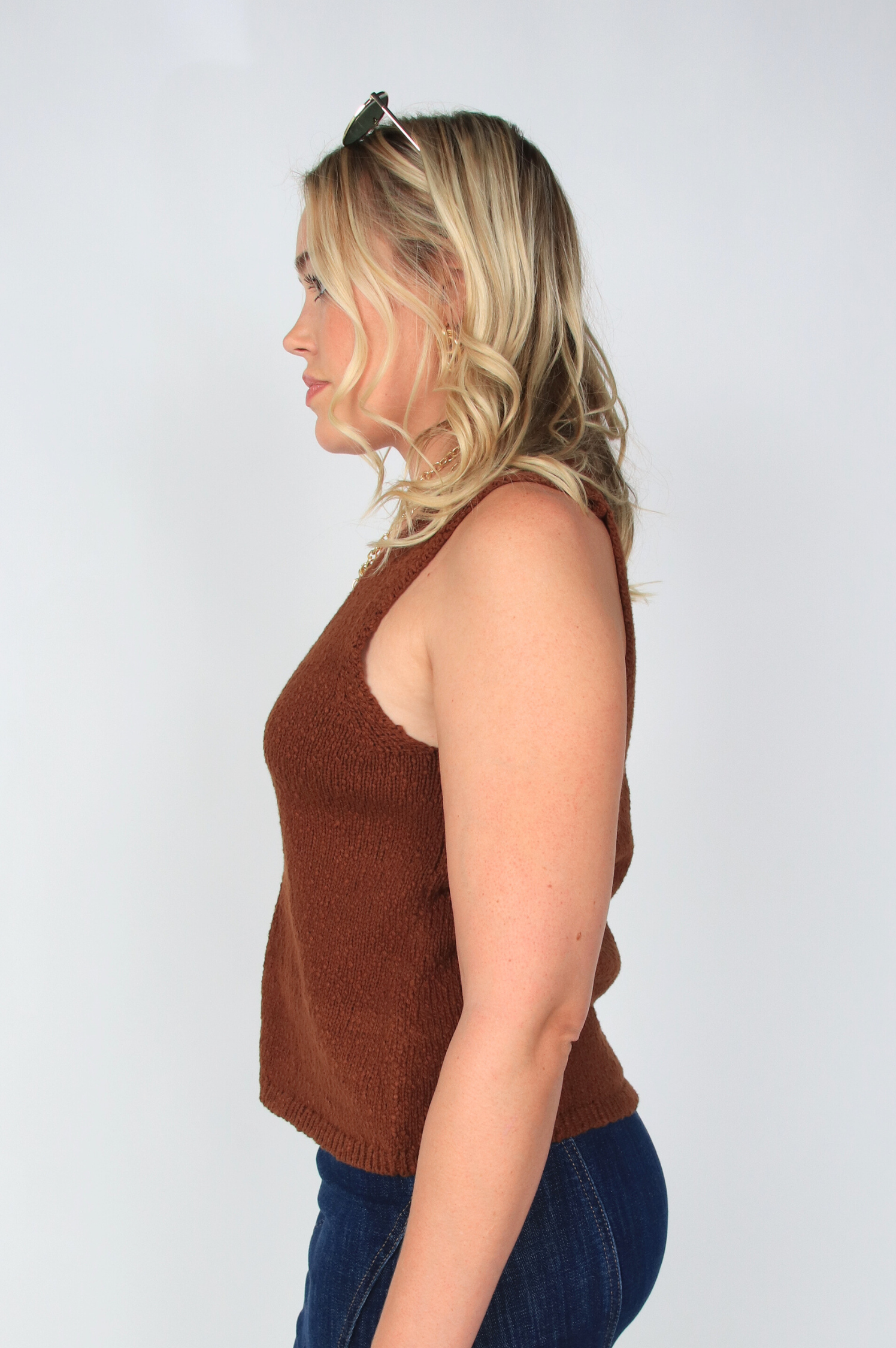 Taimi Crochet Sweater Vest