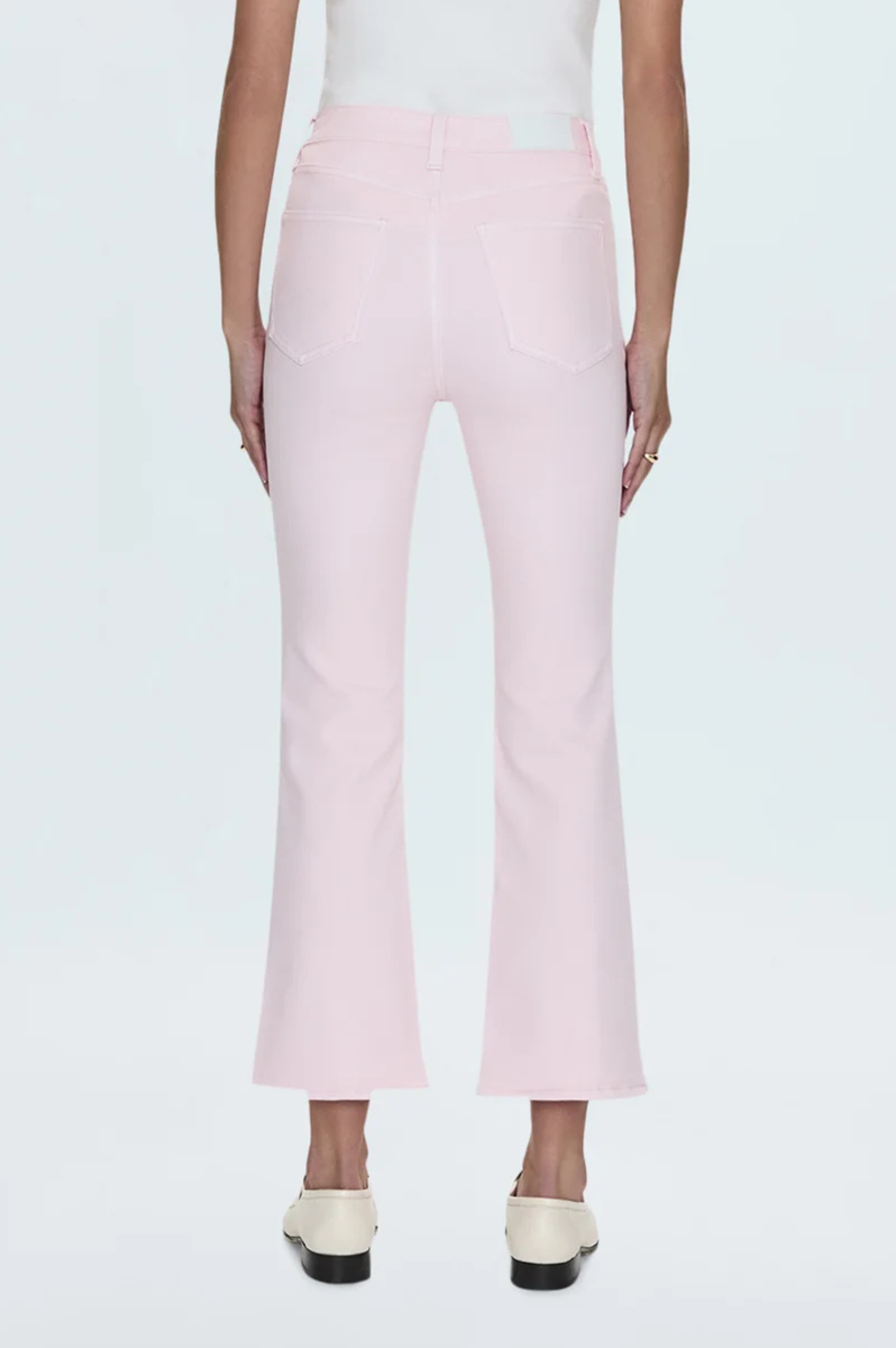 Lennon High Rise Cropped Boot - Blush