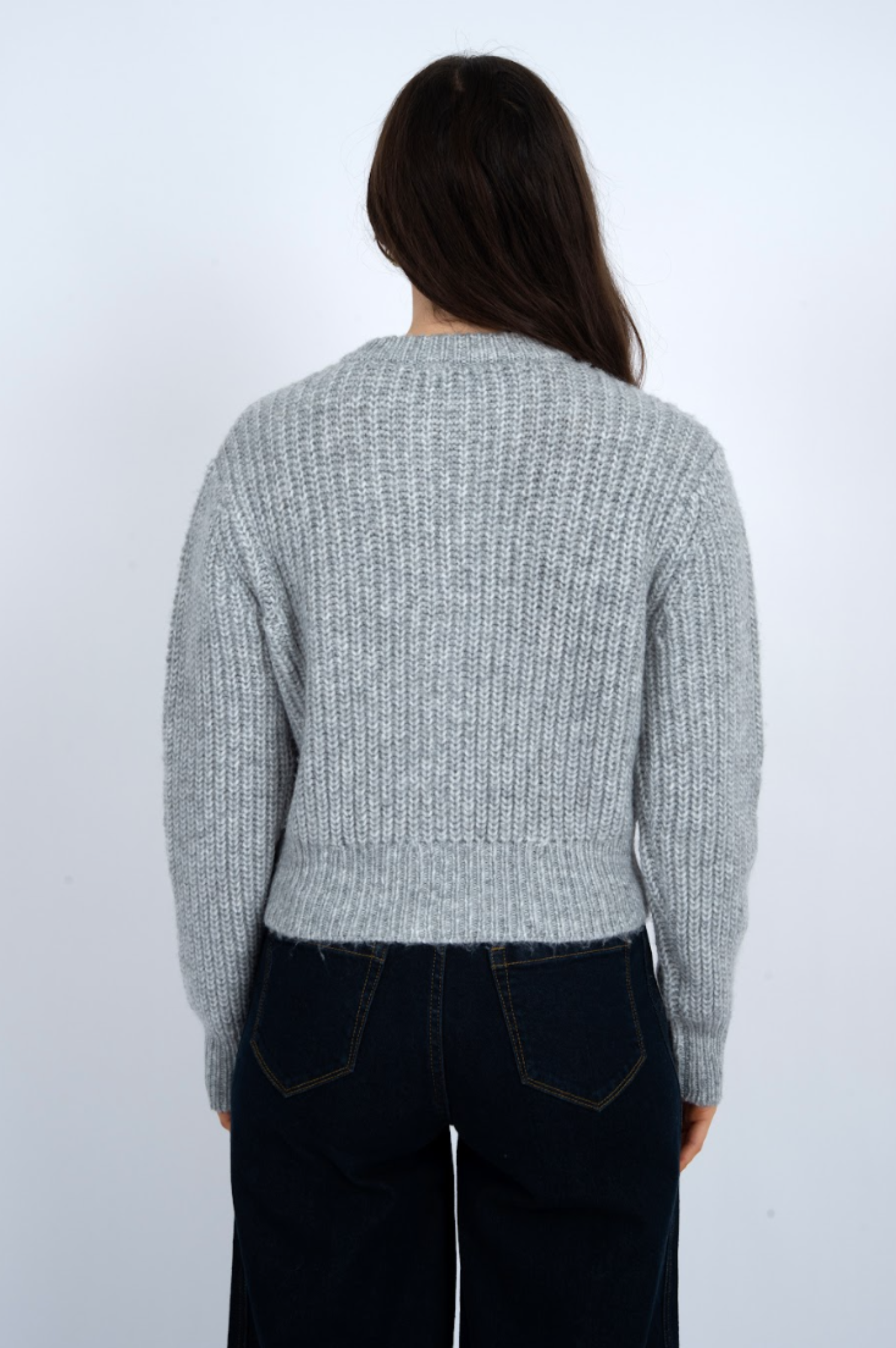 Letrice Long Sleeve Crewneck Cardigan
