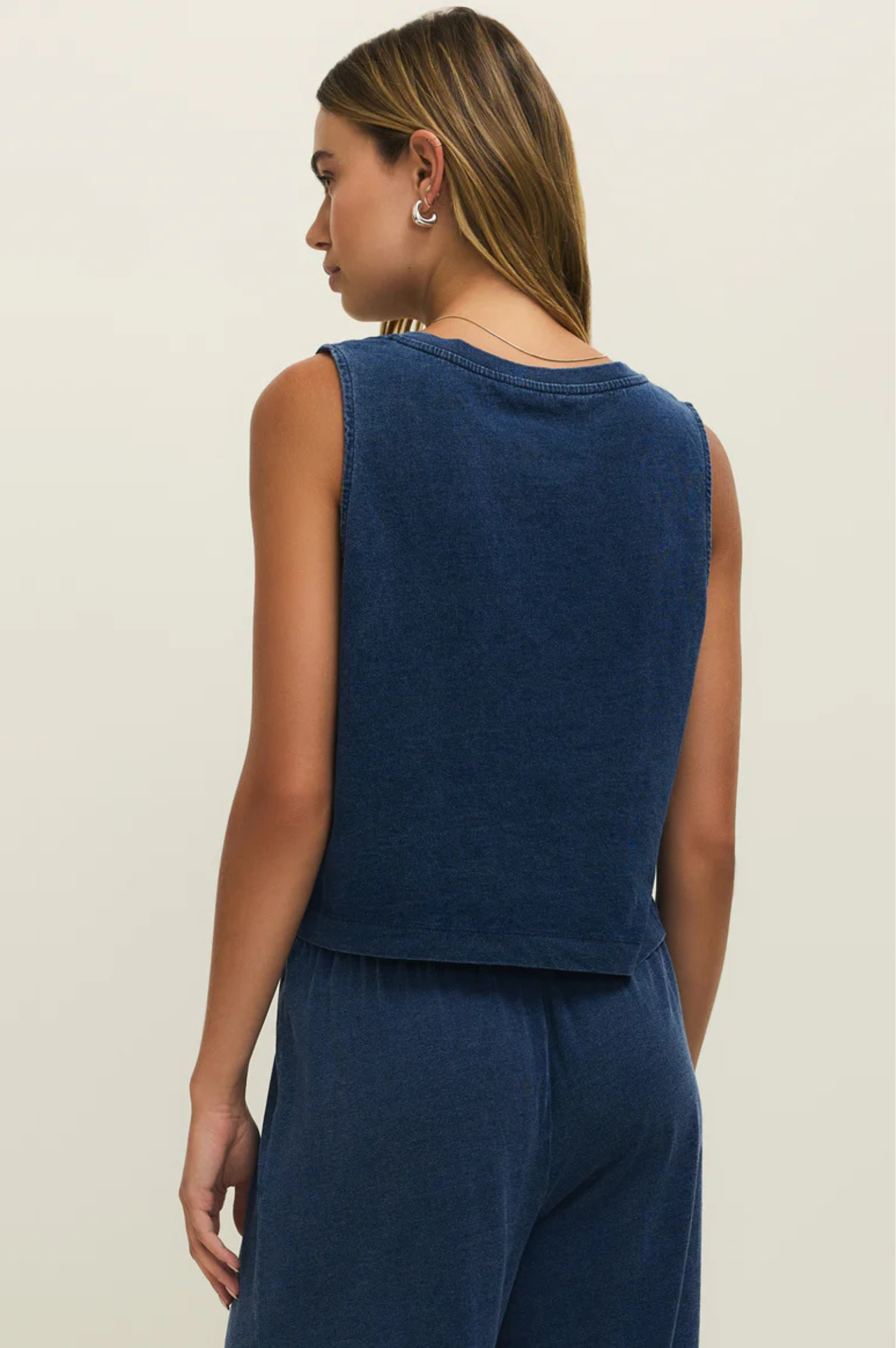 Sloane V-Neck Denim Top