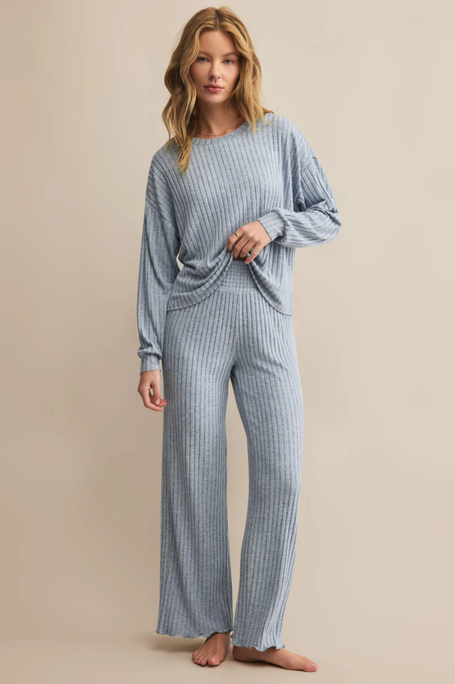 Dawn Smocked Rib Pant
