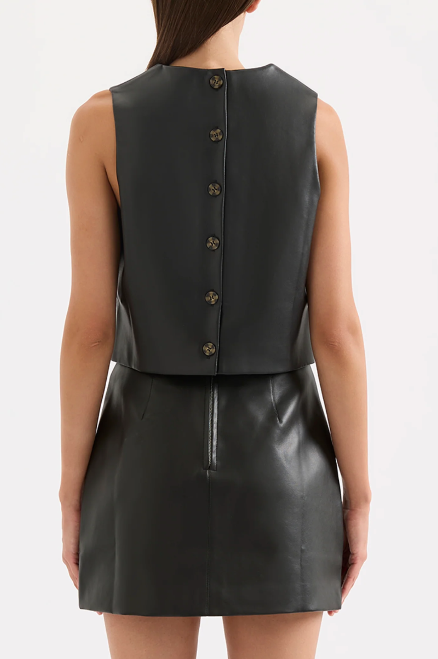 Beaumont Vegan Leather Top
