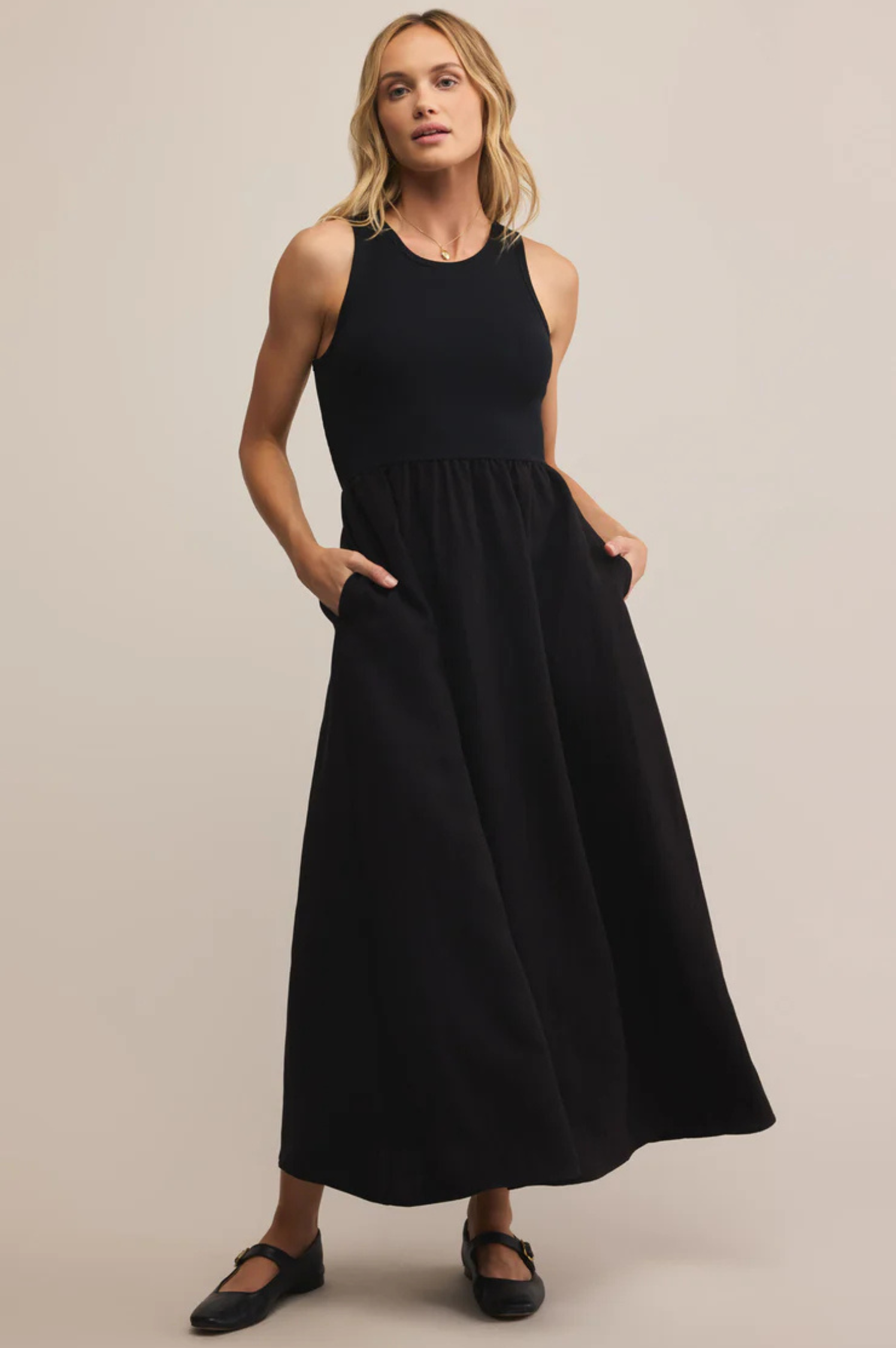 Charlotte Rib Midi Dress