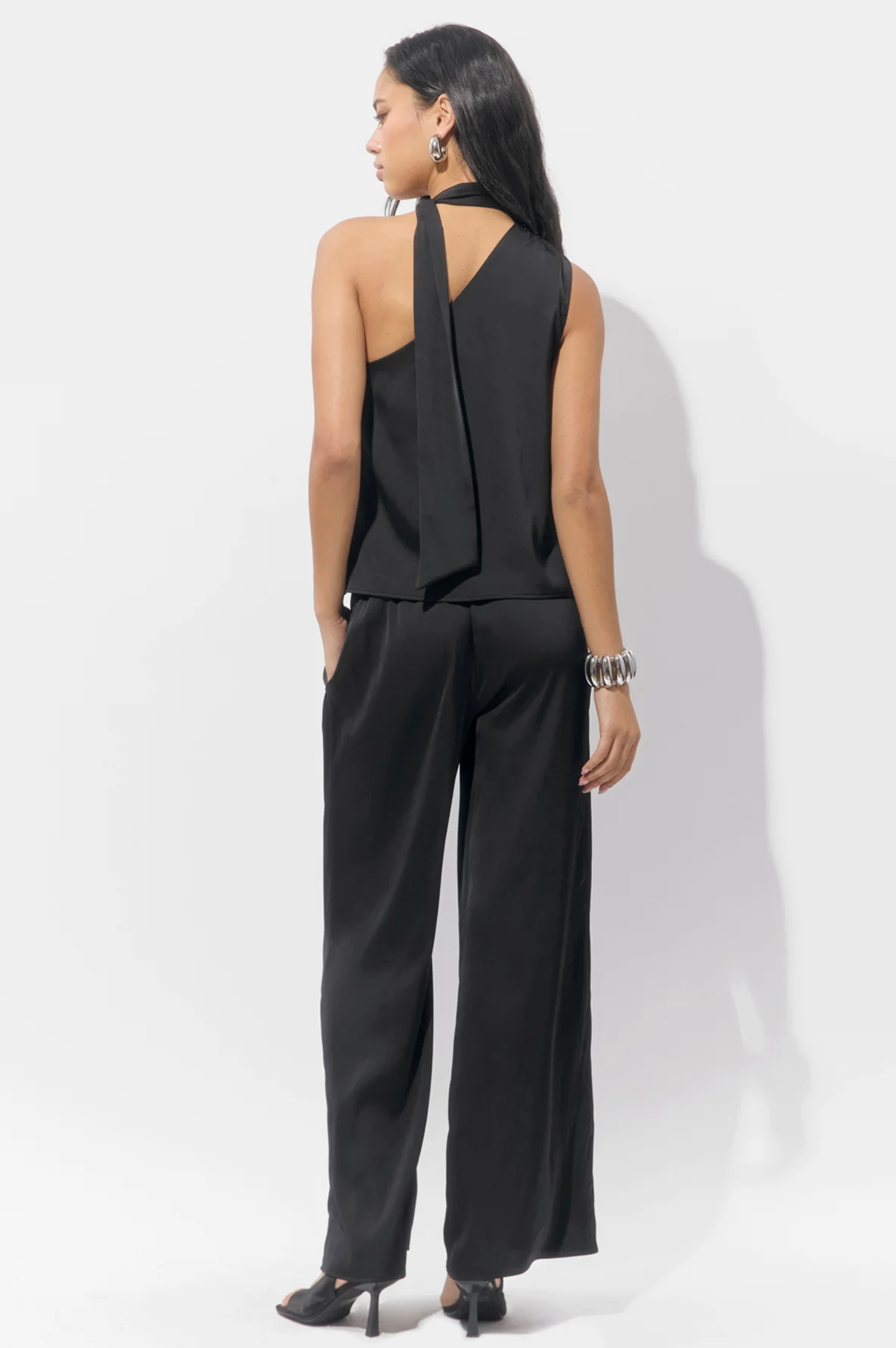 Lisette Scarf One Shoulder Top