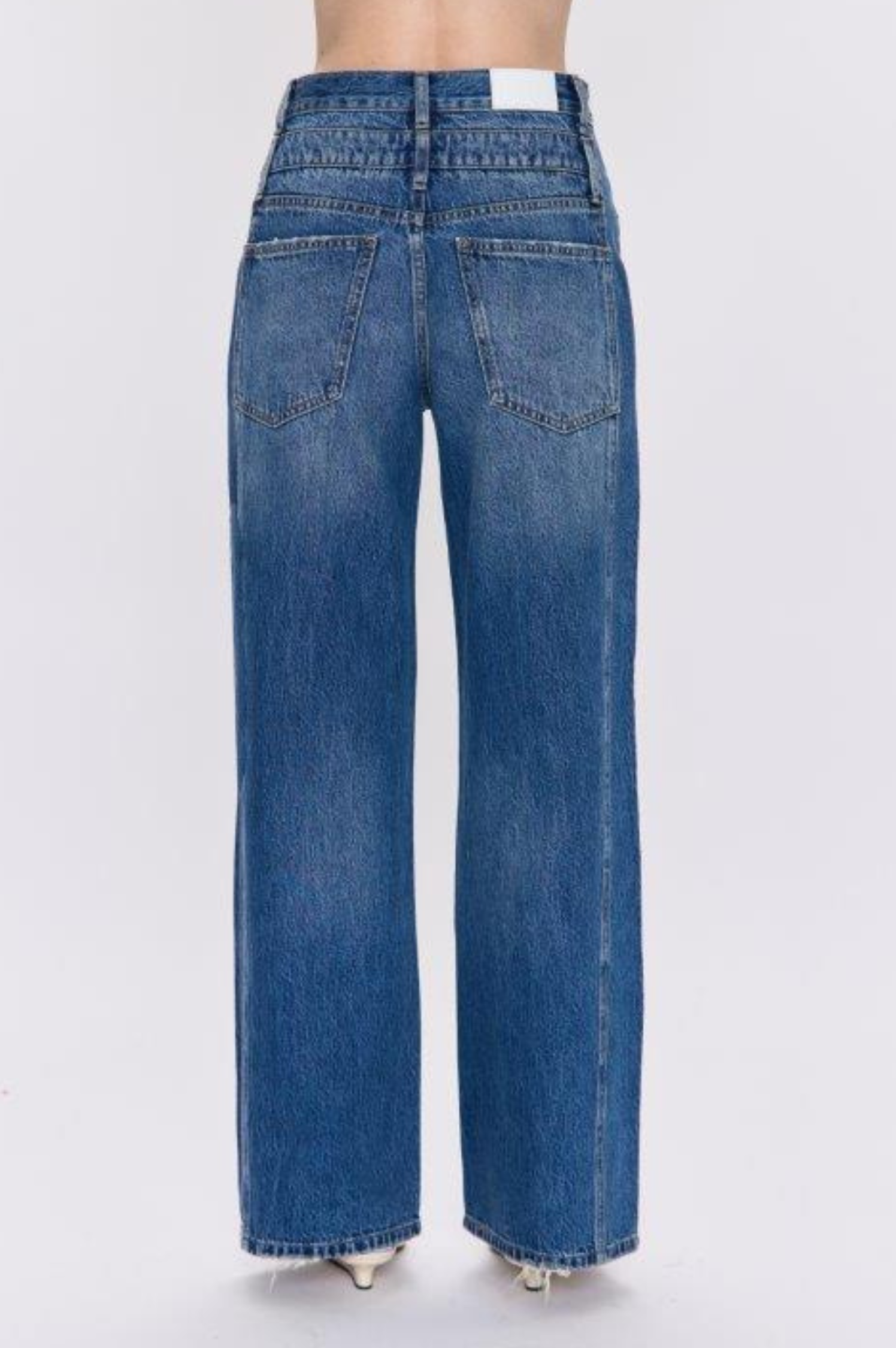 Caleb High Rise Stacked Waist Jean - Echo