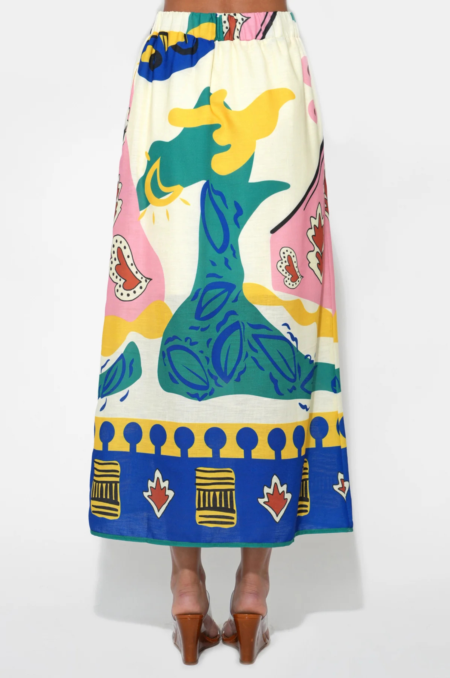 Annie Pull On Printed Skirt