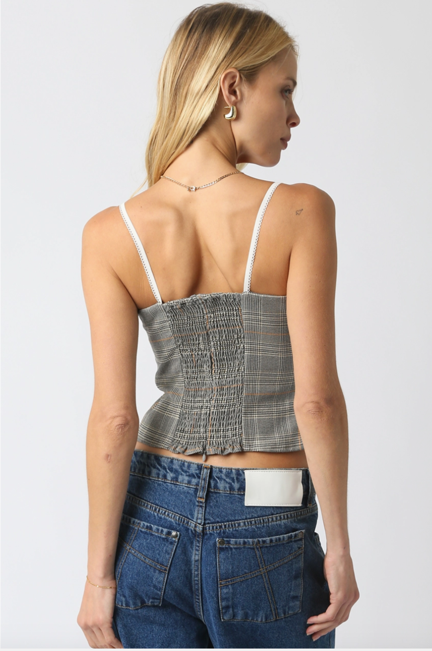 Miley Gingham Top