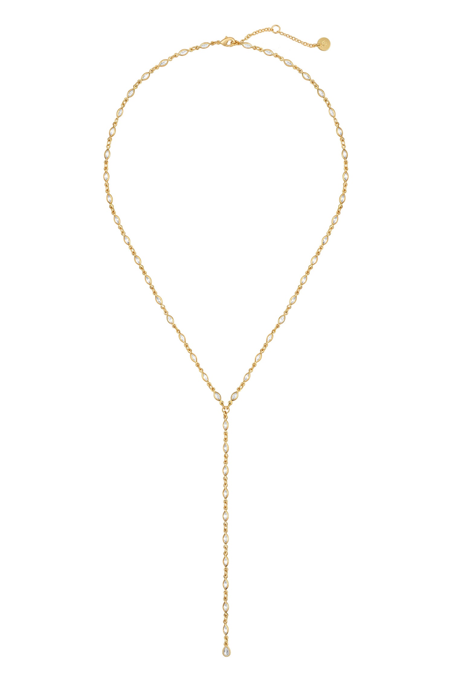 PORTIA MARQUISE LARIAT NECKLACE