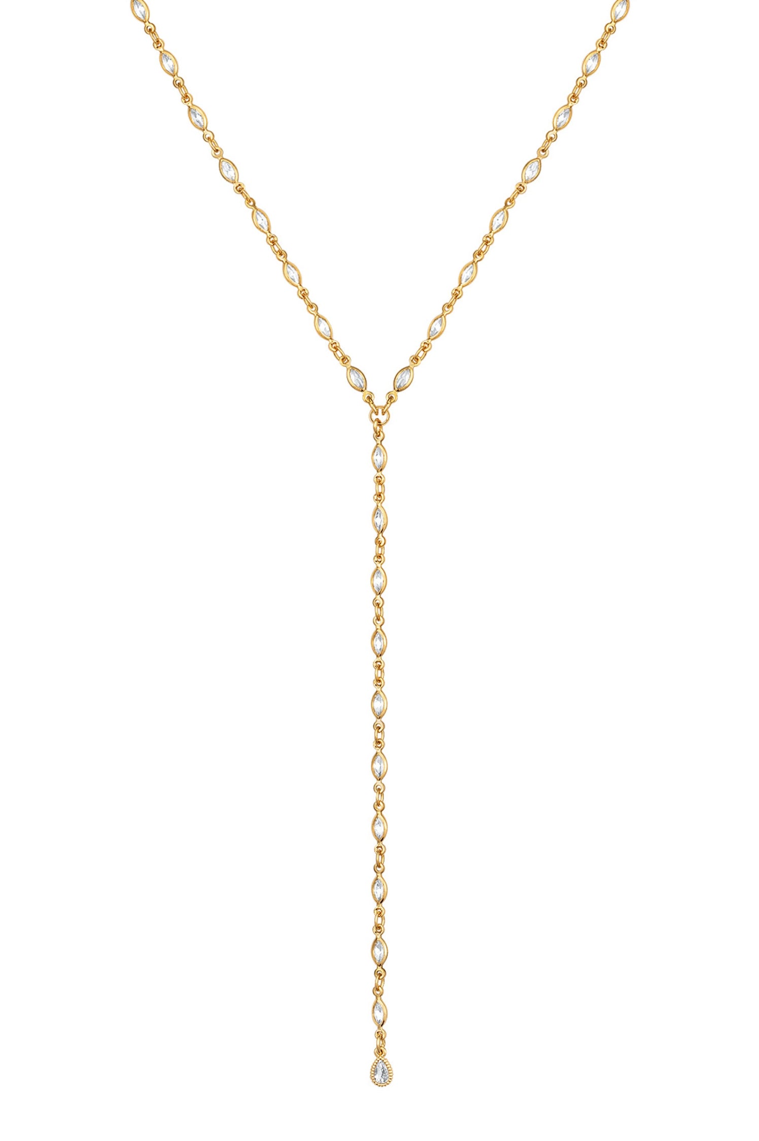PORTIA MARQUISE LARIAT NECKLACE